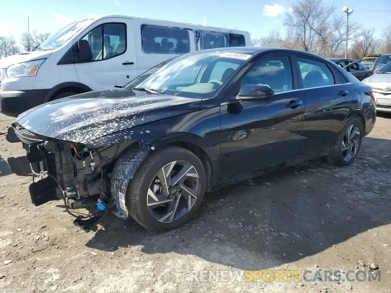 1 Photograph of a damaged car KMHLS4DG6SU891344 HYUNDAI ELANTRA 2025