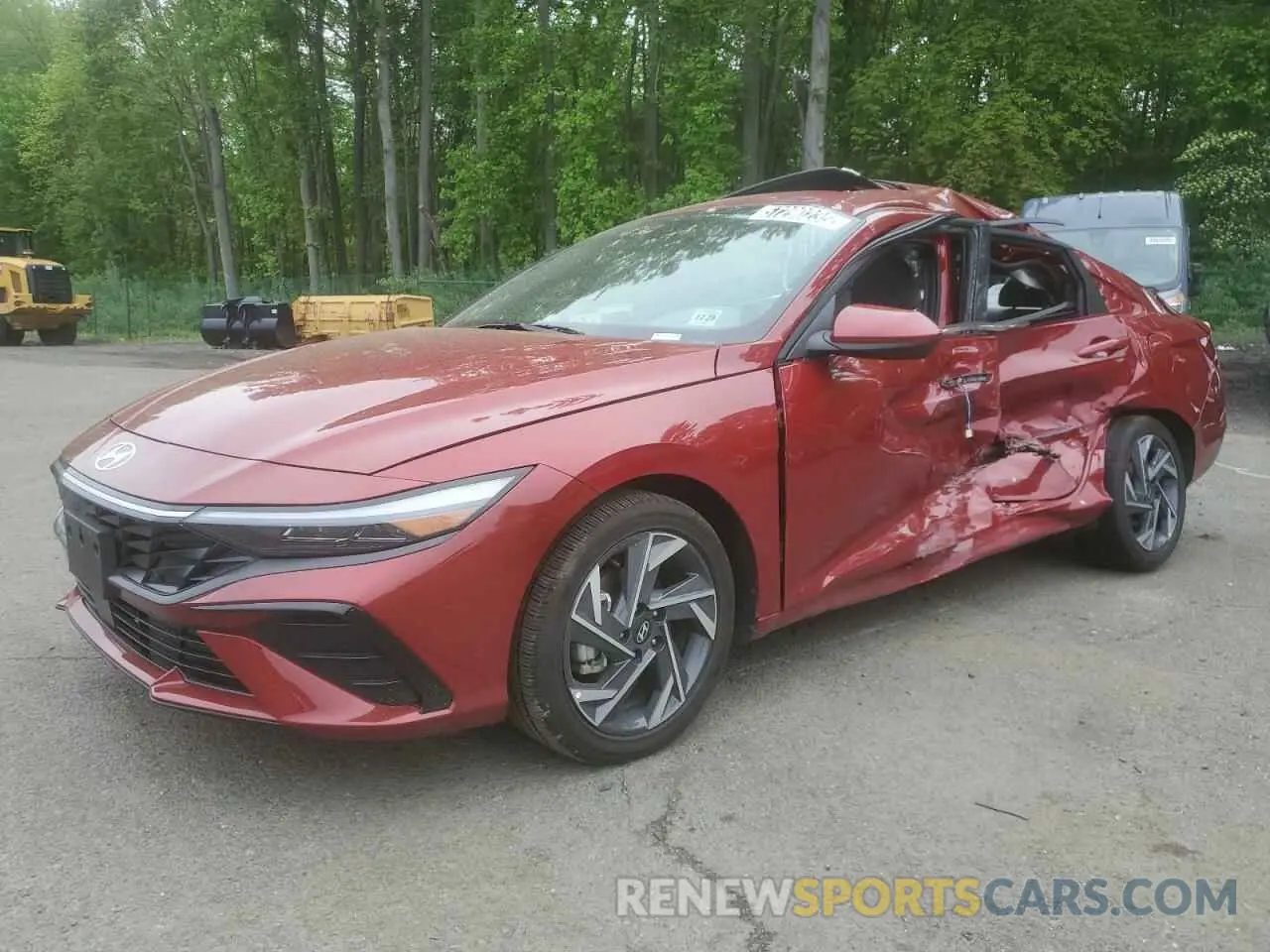 1 Photograph of a damaged car KMHLS4DG6SU909390 HYUNDAI ELANTRA 2025