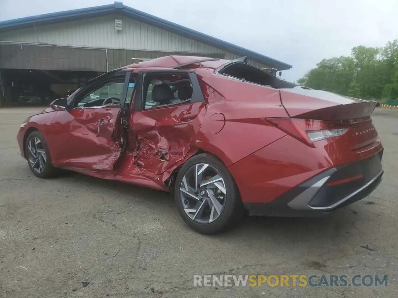 2 Photograph of a damaged car KMHLS4DG6SU909390 HYUNDAI ELANTRA 2025
