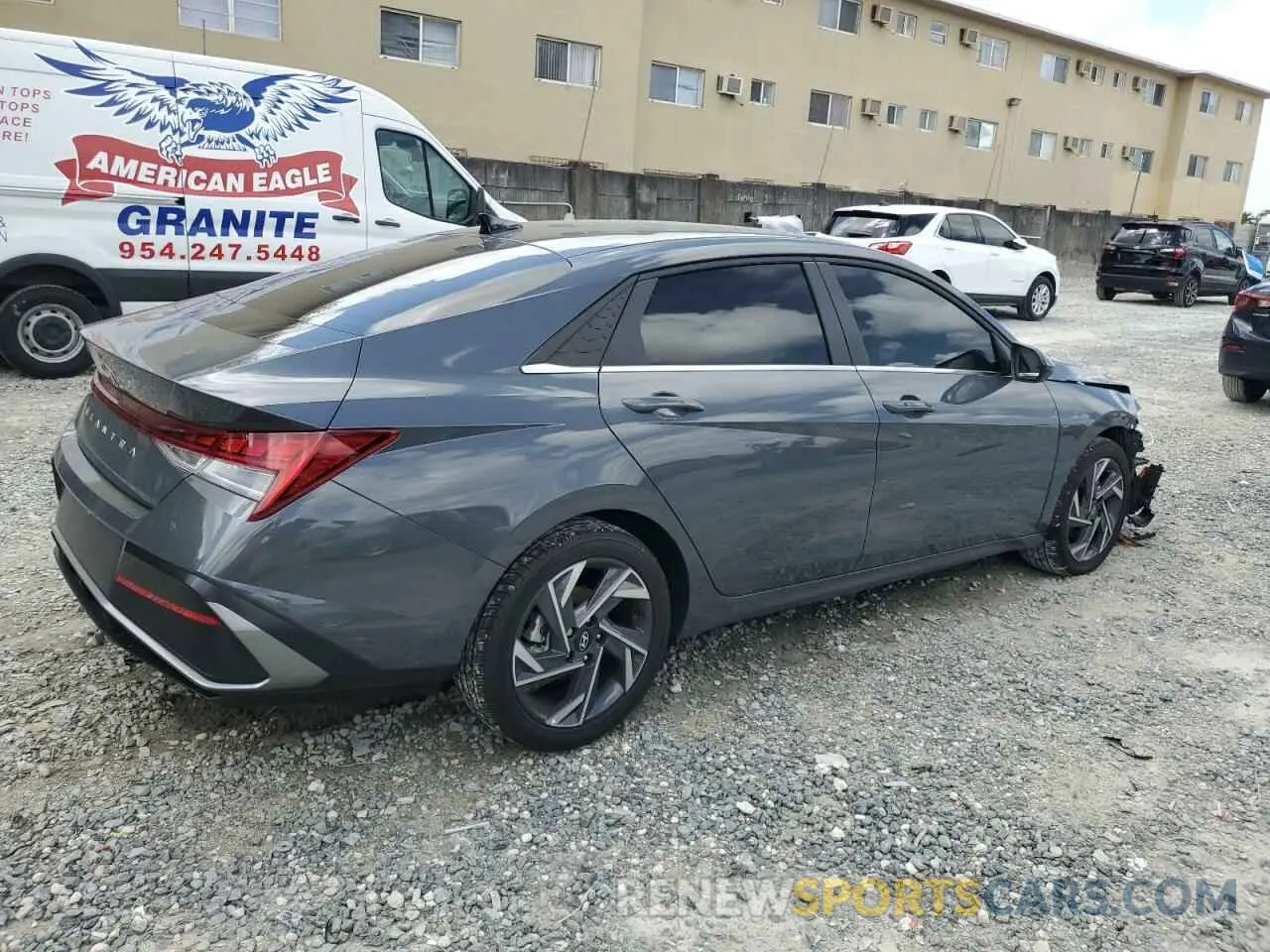 3 Photograph of a damaged car KMHLS4DGXSU877155 HYUNDAI ELANTRA 2025