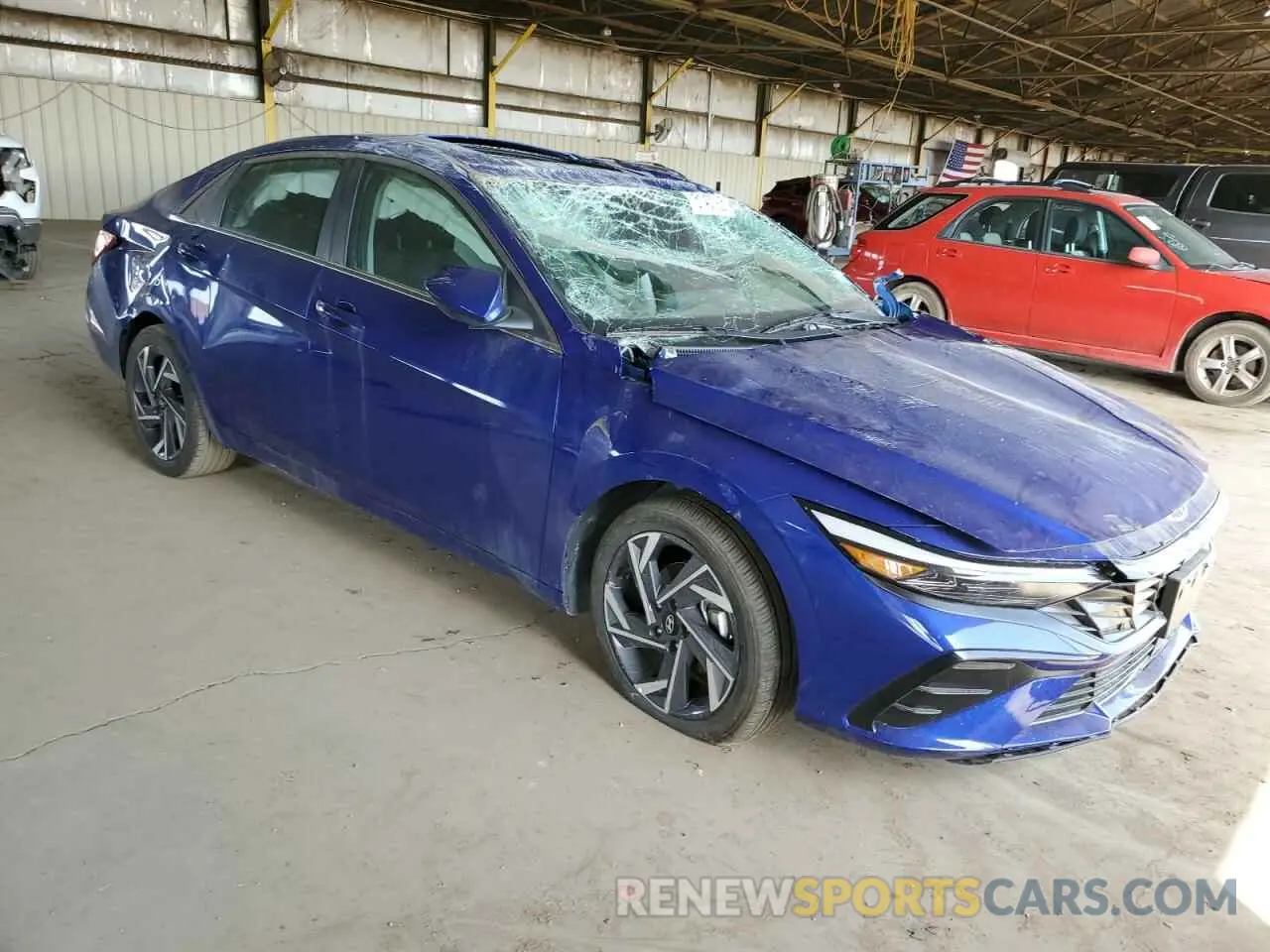 4 Photograph of a damaged car KMHLS4DGXSU890309 HYUNDAI ELANTRA 2025