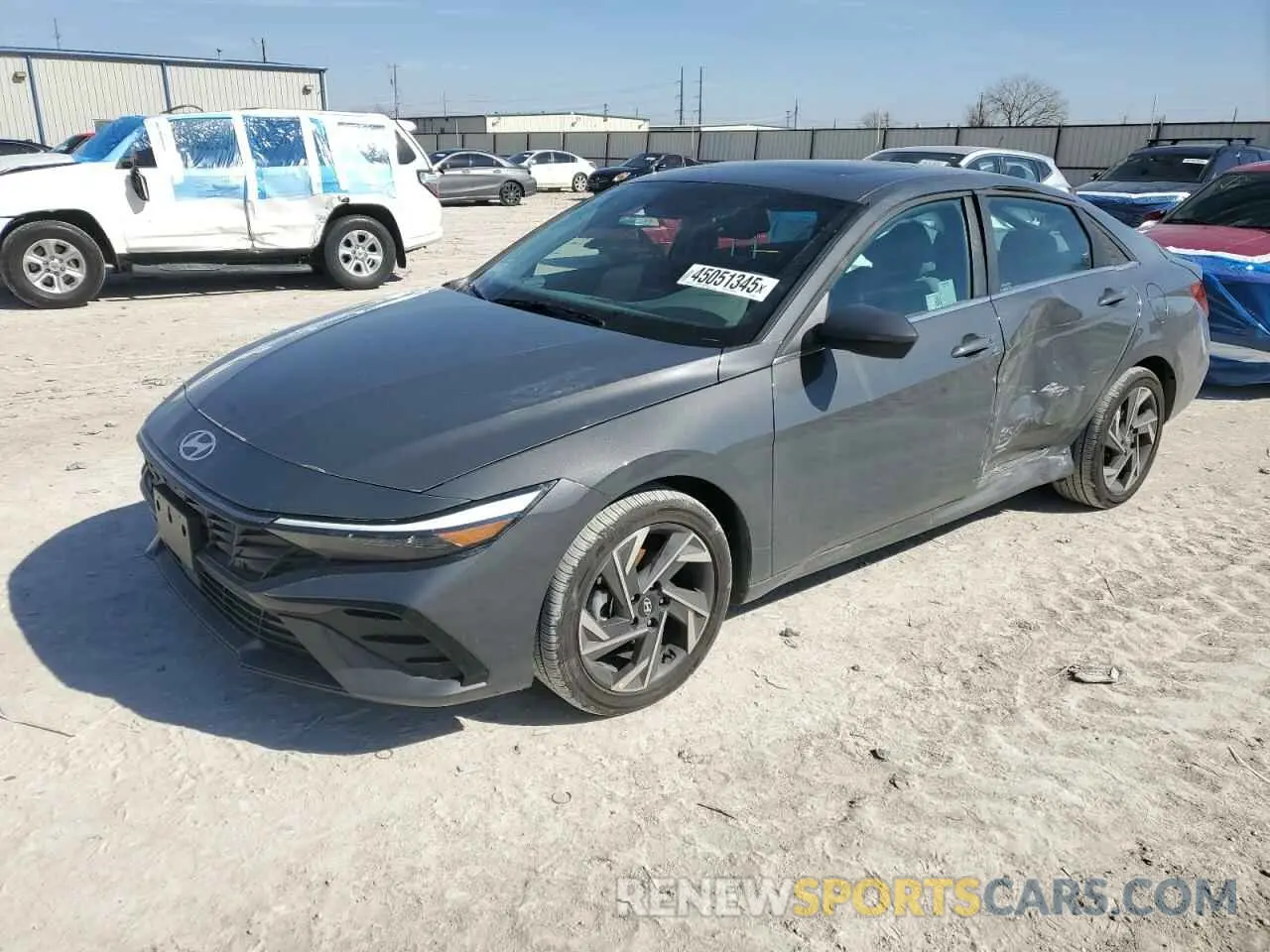 1 Photograph of a damaged car KMHLS4DGXSU895011 HYUNDAI ELANTRA 2025