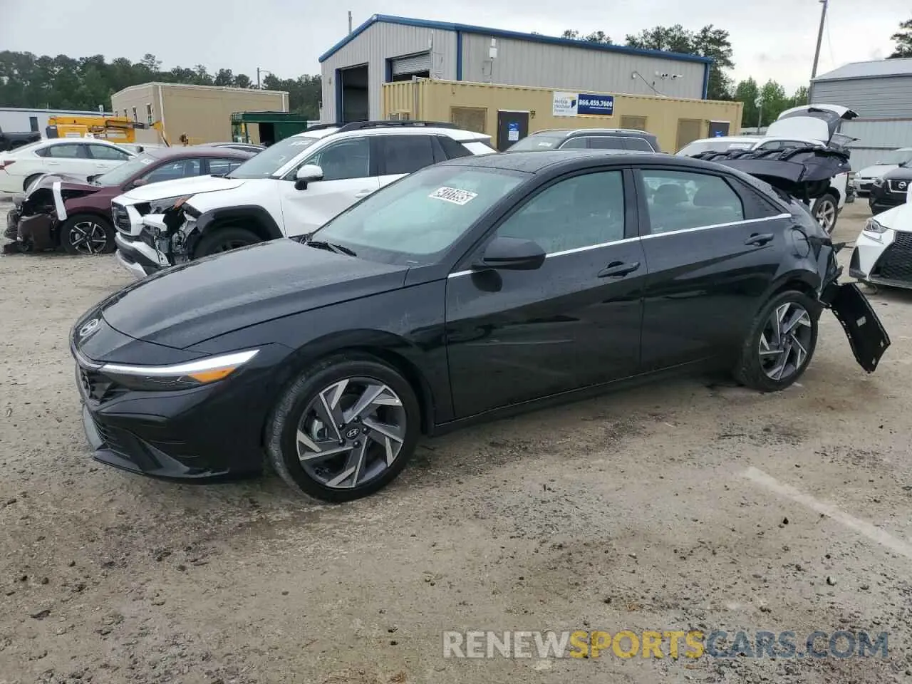 1 Photograph of a damaged car KMHLS4DGXSU935913 HYUNDAI ELANTRA 2025