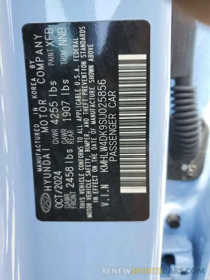 12 Photograph of a damaged car KMHLW4DK9SU025856 HYUNDAI ELANTRA 2025