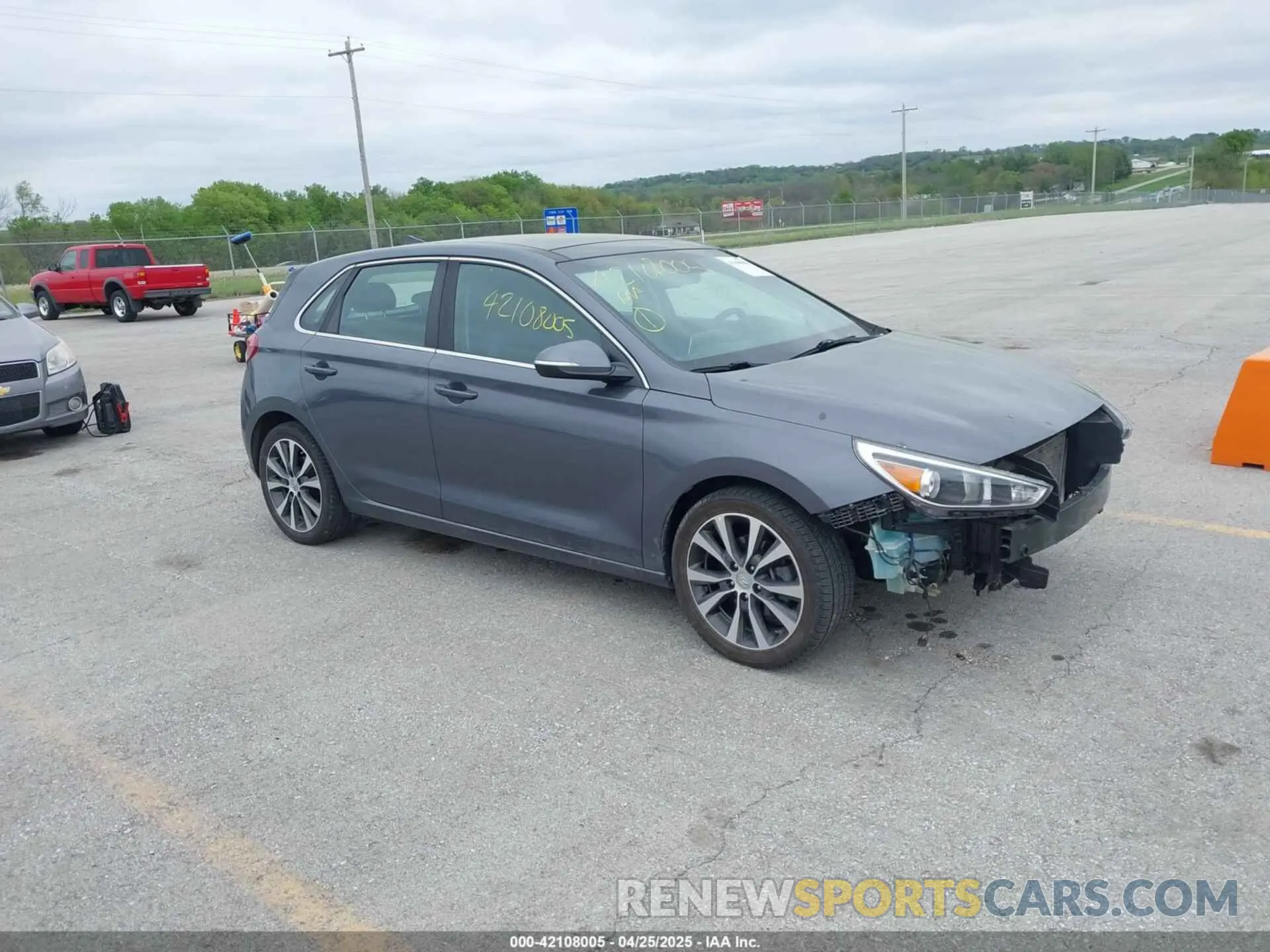 1 Photograph of a damaged car KMHH35LE3KU116654 HYUNDAI ELANTRA GT 2019
