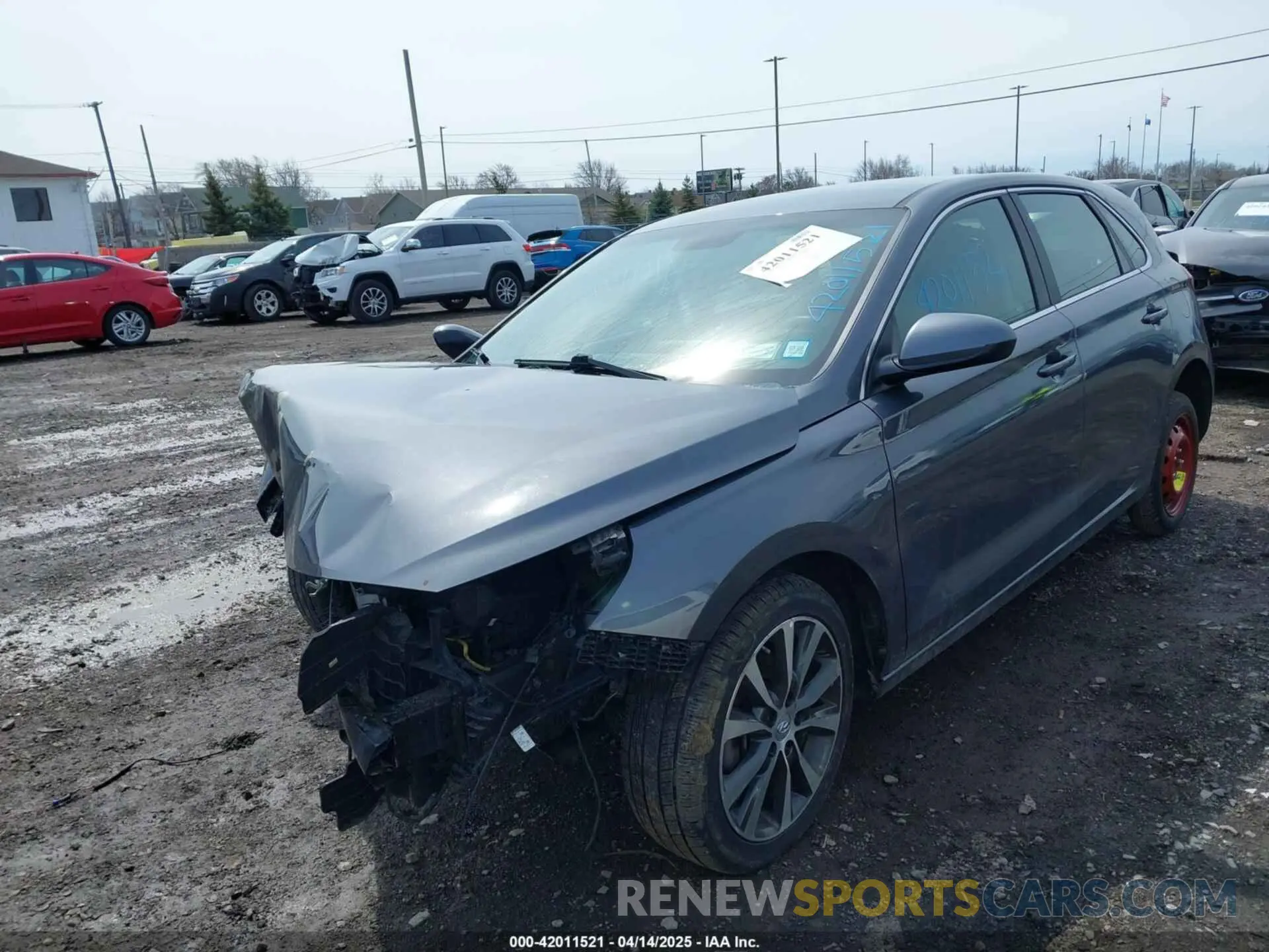 2 Photograph of a damaged car KMHH35LE8KU093503 HYUNDAI ELANTRA GT 2019