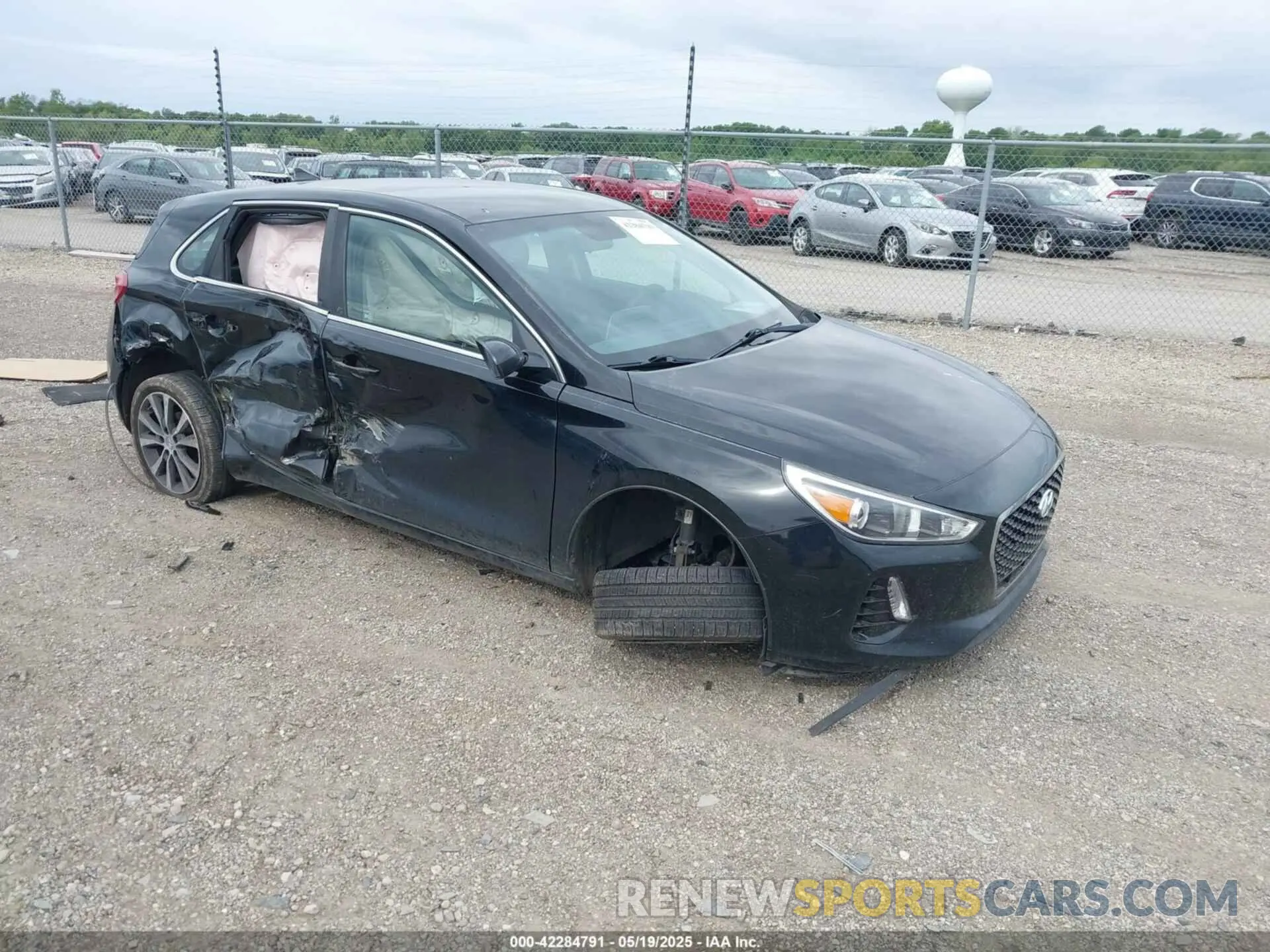 1 Photograph of a damaged car KMHH35LE9KU109353 HYUNDAI ELANTRA GT 2019