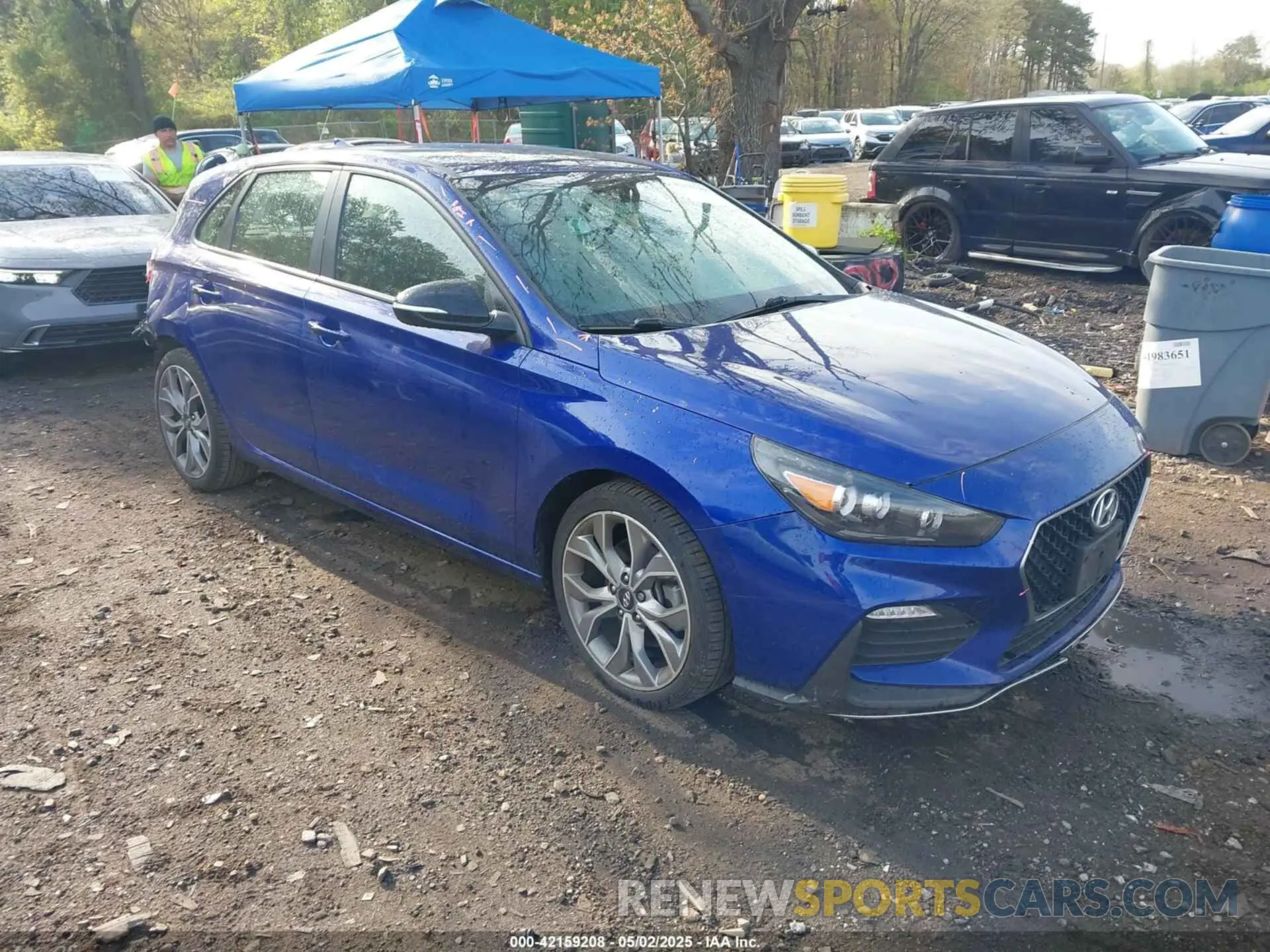 1 Photograph of a damaged car KMHH55LC2KU106433 HYUNDAI ELANTRA GT 2019