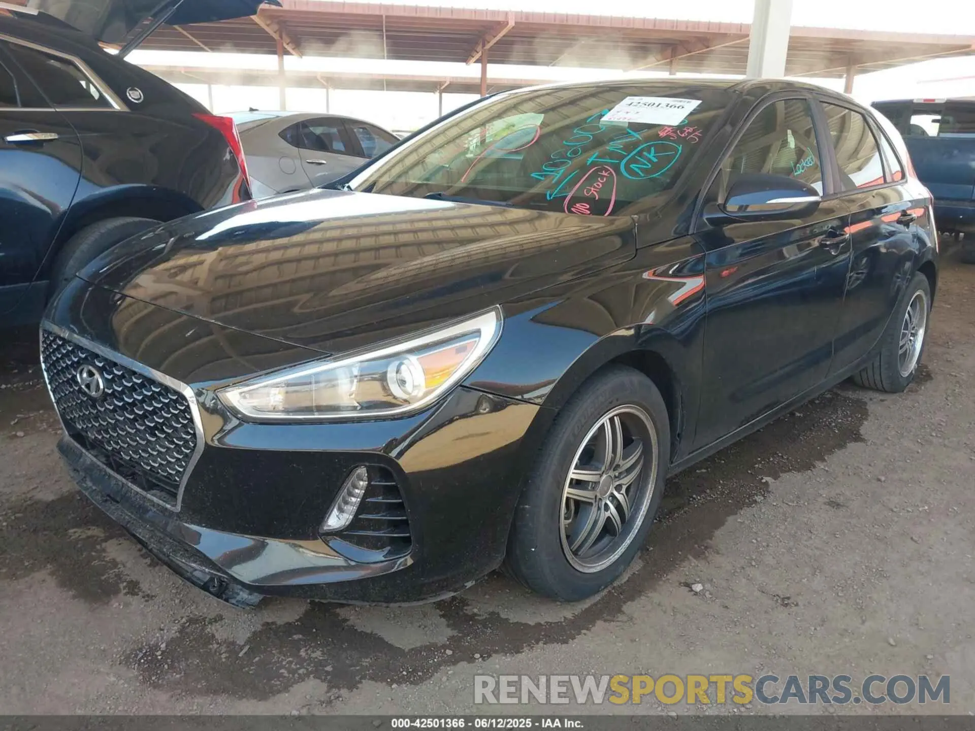 2 Photograph of a damaged car KMHH55LC9KU102007 HYUNDAI ELANTRA GT 2019