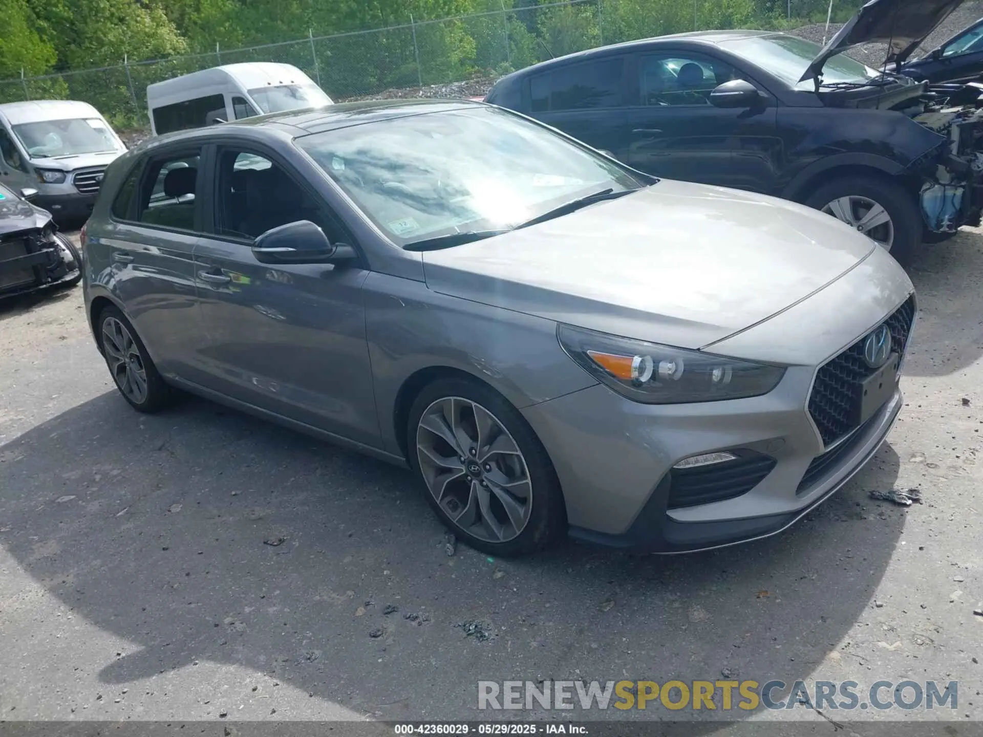 1 Photograph of a damaged car KMHH55LC0LU127377 HYUNDAI ELANTRA GT 2020