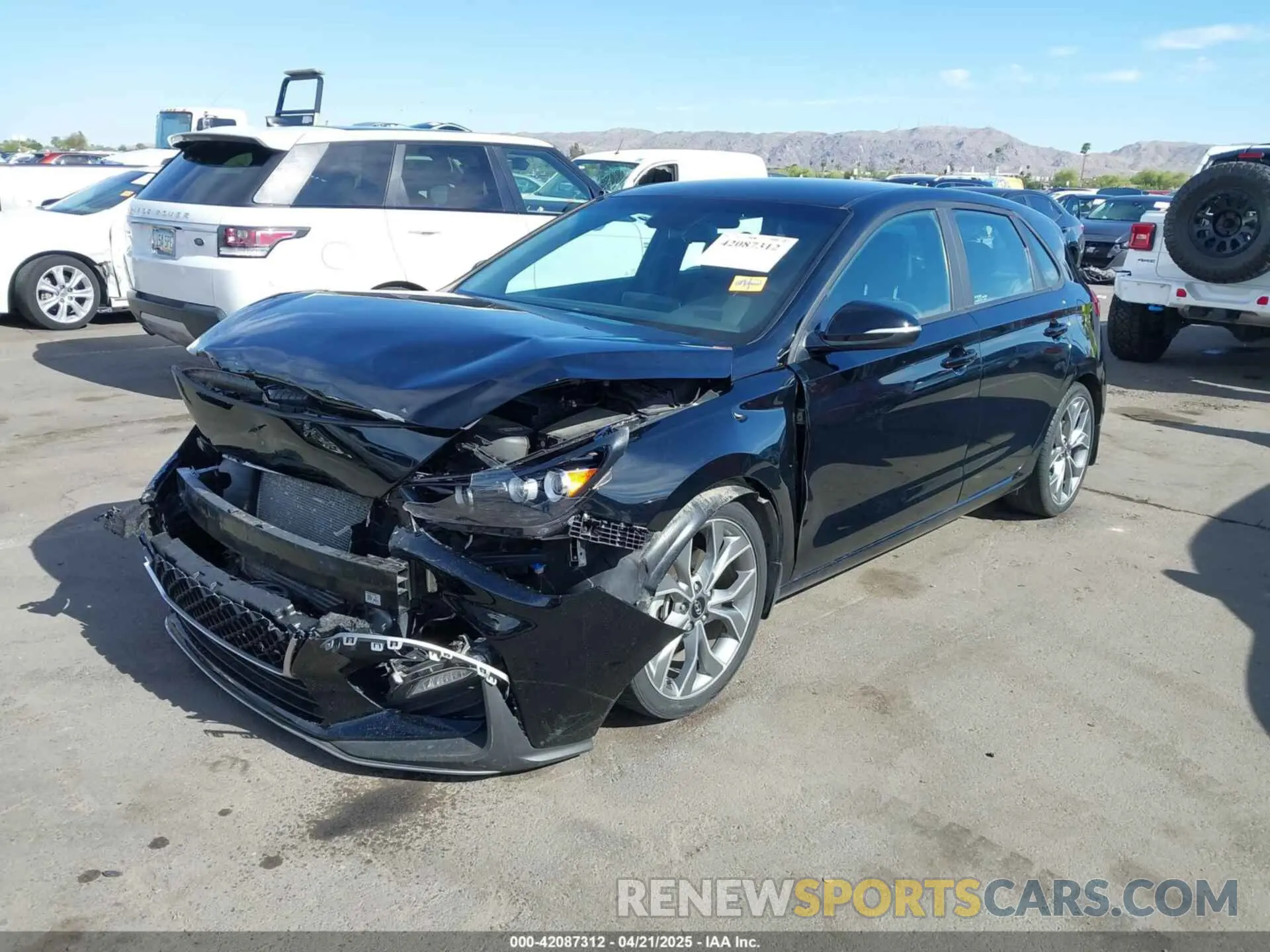 2 Photograph of a damaged car KMHH55LC0LU135575 HYUNDAI ELANTRA GT 2020