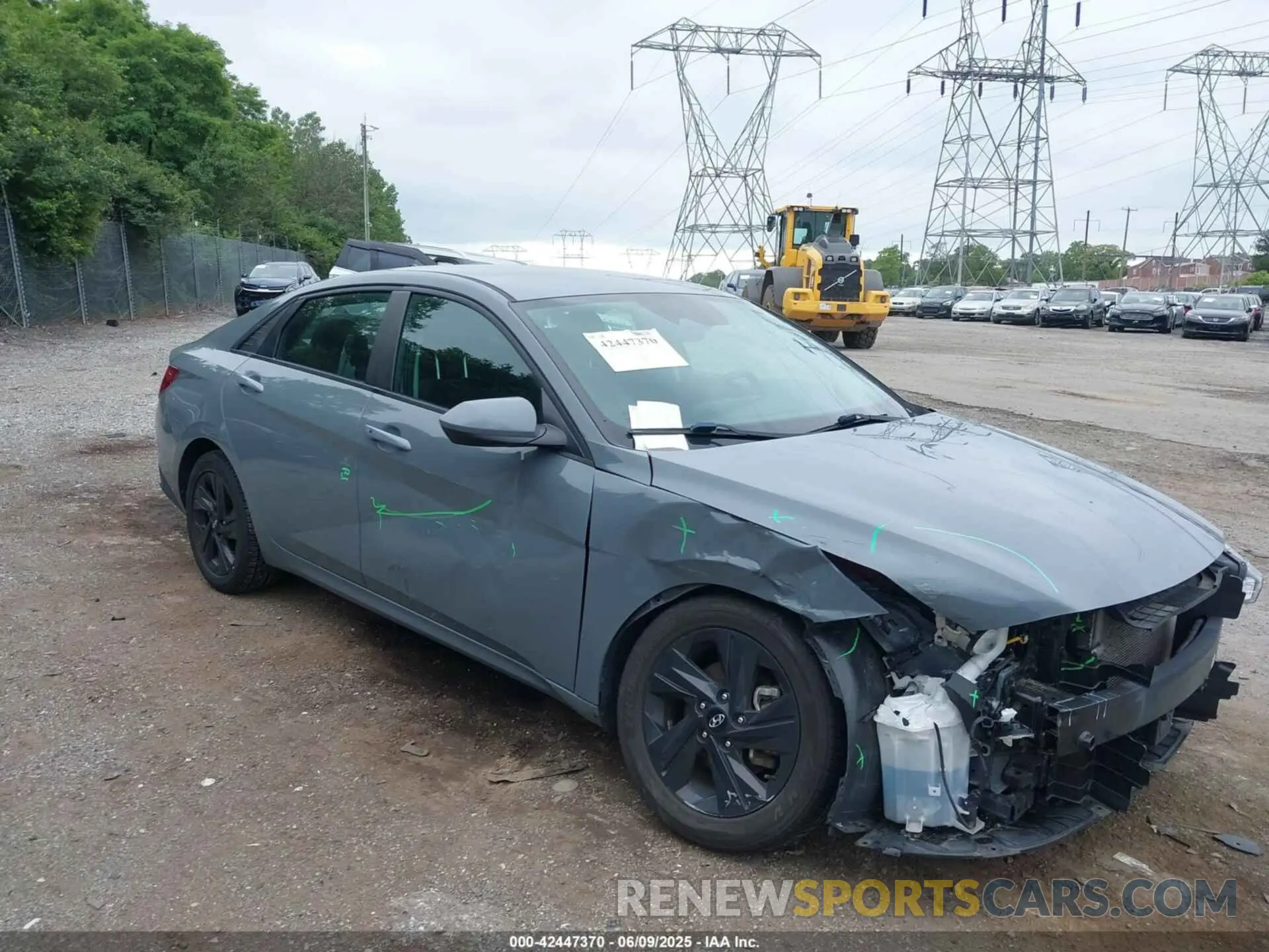 1 Photograph of a damaged car KMHLM4AJ2MU008028 HYUNDAI ELANTRA HYBRID 2021