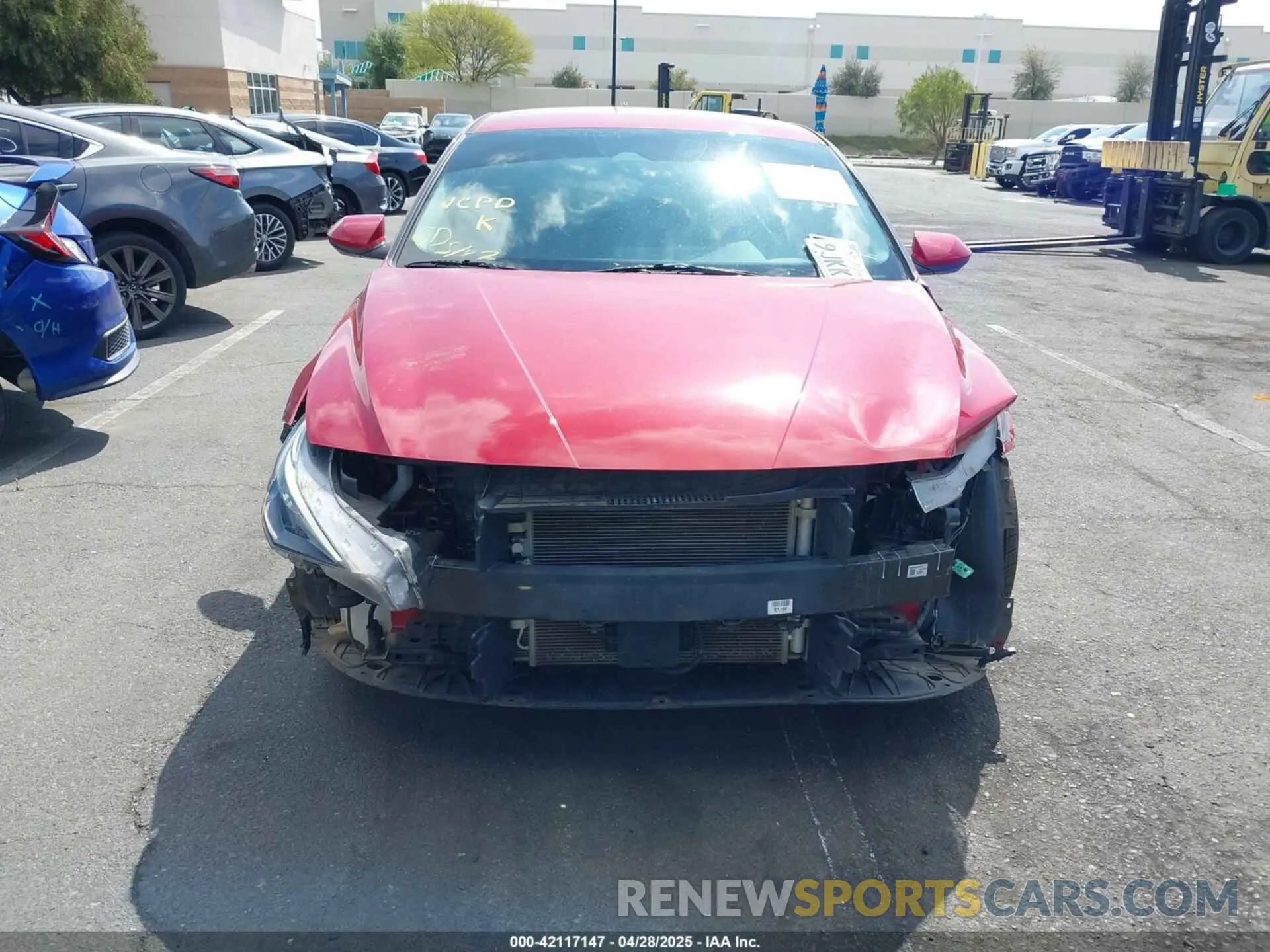 13 Photograph of a damaged car KMHLM4AJ7MU005318 HYUNDAI ELANTRA HYBRID 2021