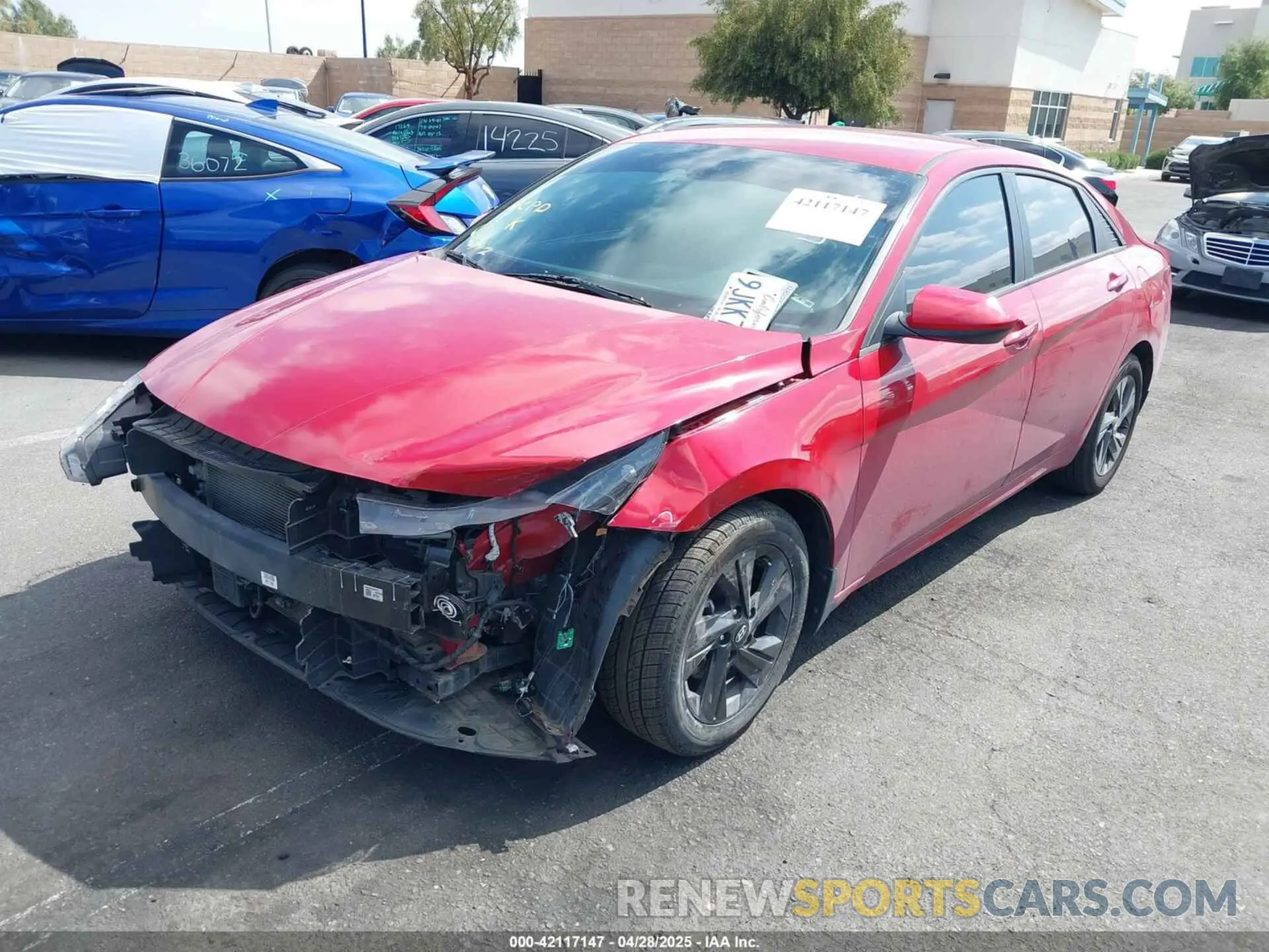 2 Photograph of a damaged car KMHLM4AJ7MU005318 HYUNDAI ELANTRA HYBRID 2021