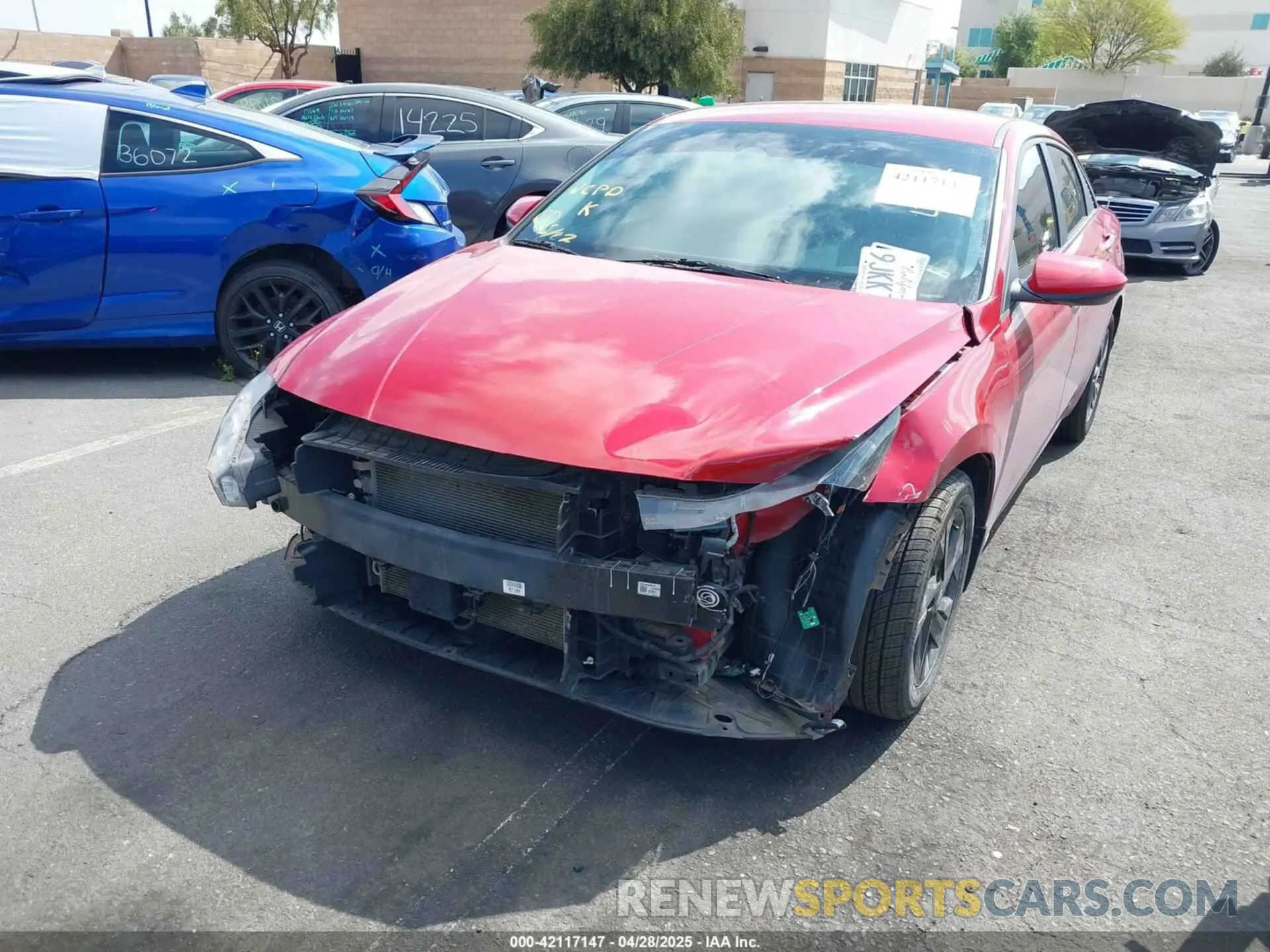 6 Photograph of a damaged car KMHLM4AJ7MU005318 HYUNDAI ELANTRA HYBRID 2021