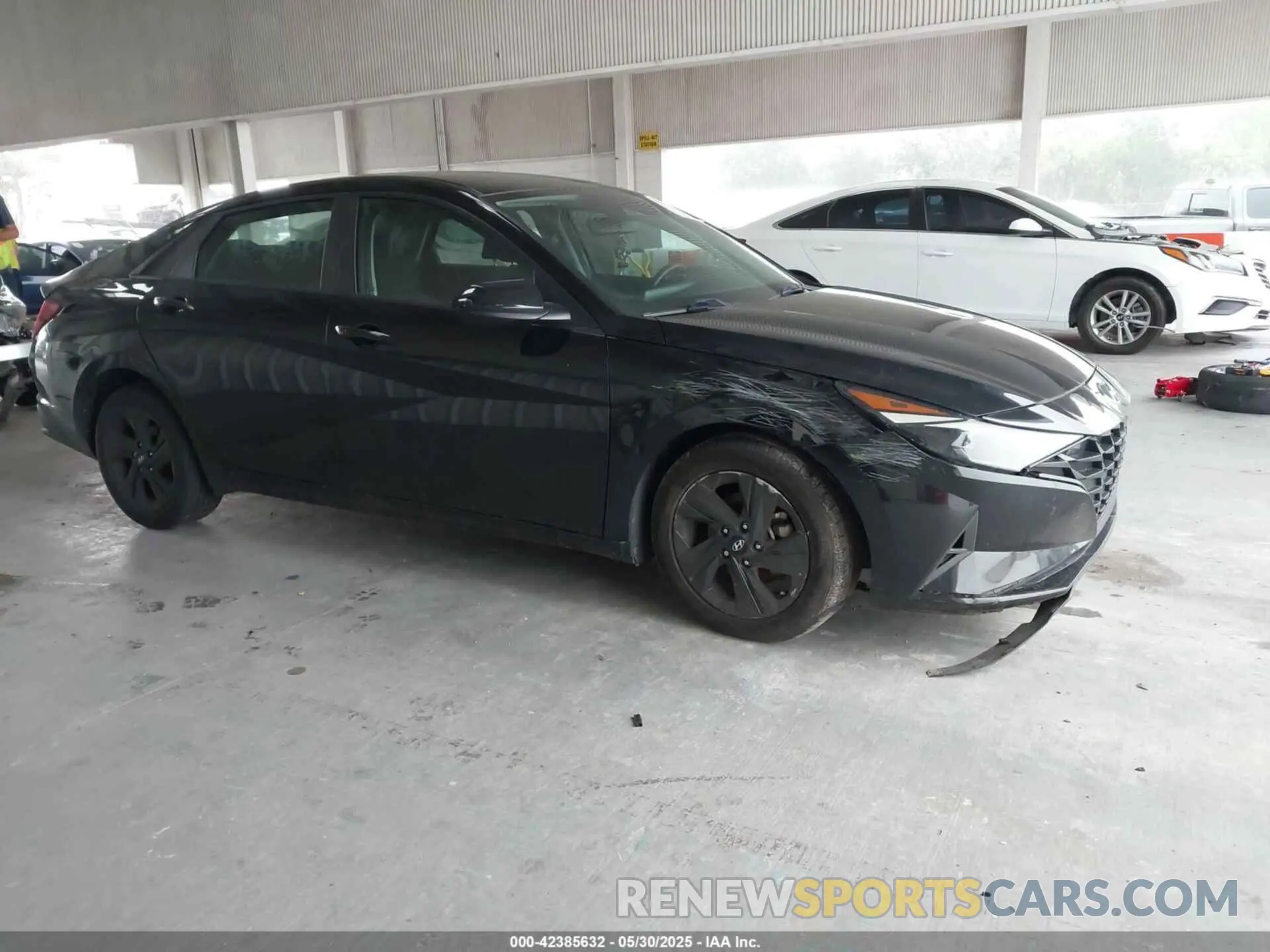 1 Photograph of a damaged car KMHLM4AJ8MU005392 HYUNDAI ELANTRA HYBRID 2021