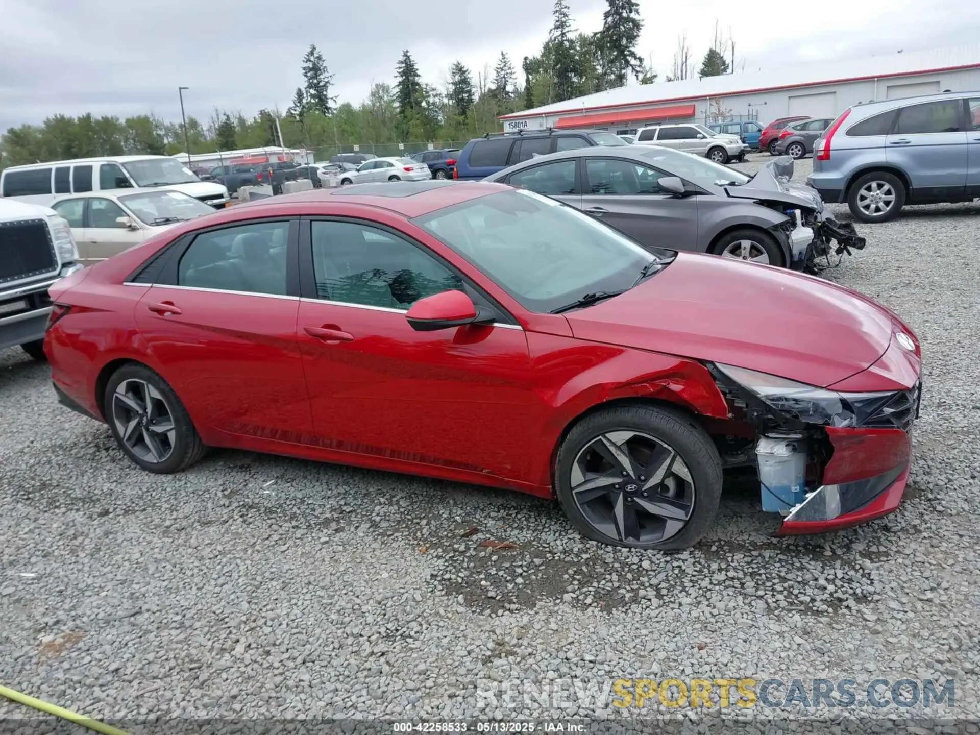 13 Photograph of a damaged car KMHLN4AJ2MU005191 HYUNDAI ELANTRA HYBRID 2021