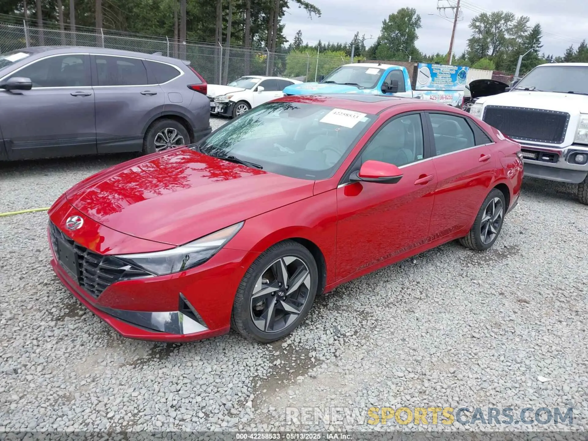 2 Photograph of a damaged car KMHLN4AJ2MU005191 HYUNDAI ELANTRA HYBRID 2021