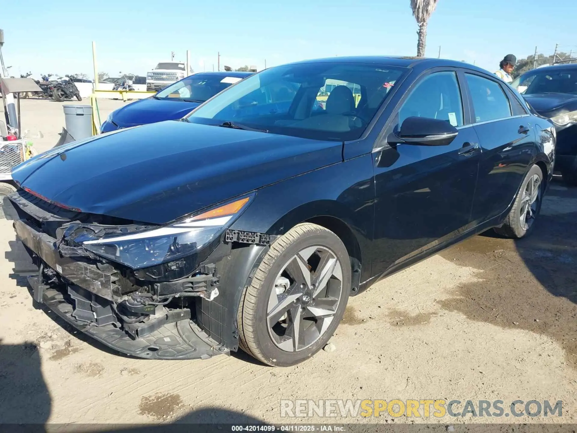2 Photograph of a damaged car KMHLN4AJ4MU005340 HYUNDAI ELANTRA HYBRID 2021