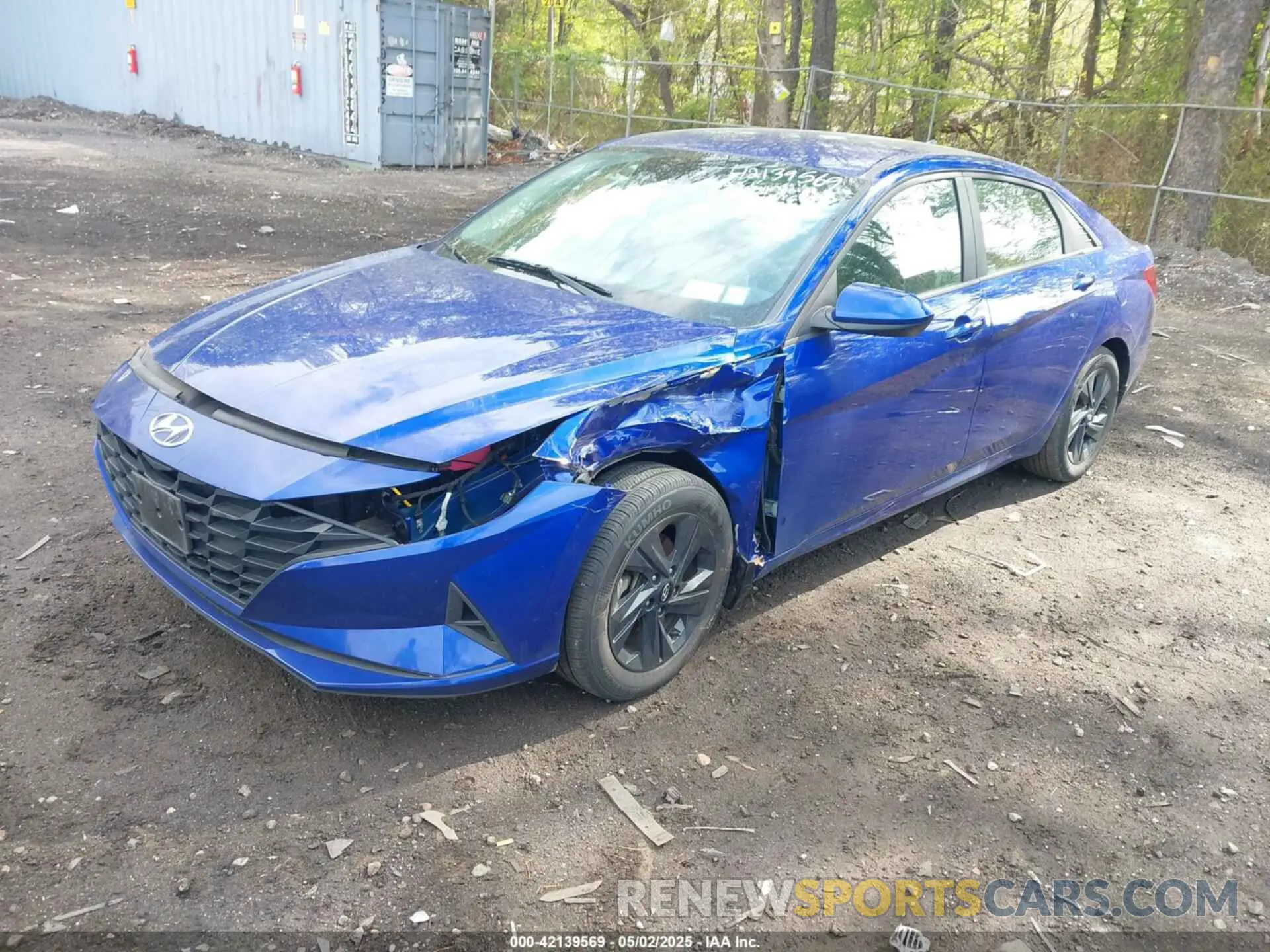 2 Photograph of a damaged car KMHLM4AJ0NU023998 HYUNDAI ELANTRA HYBRID 2022