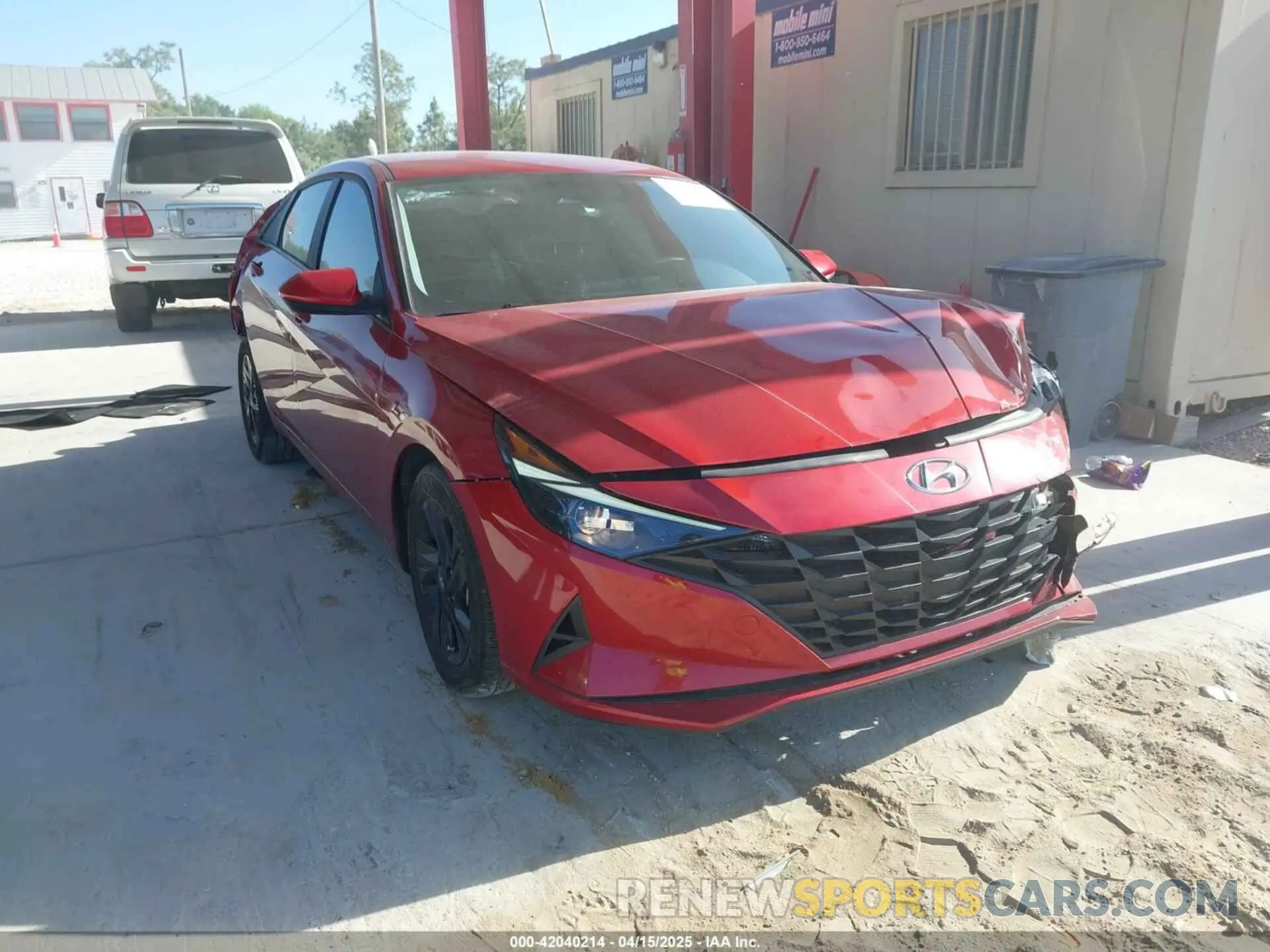 1 Photograph of a damaged car KMHLM4AJ4NU030243 HYUNDAI ELANTRA HYBRID 2022