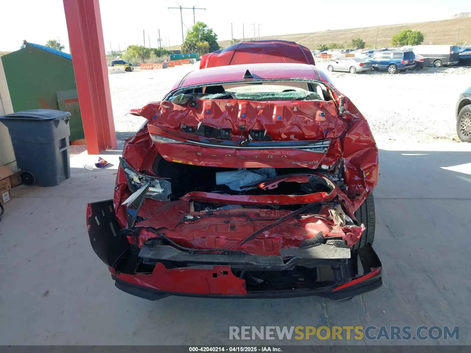 6 Photograph of a damaged car KMHLM4AJ4NU030243 HYUNDAI ELANTRA HYBRID 2022