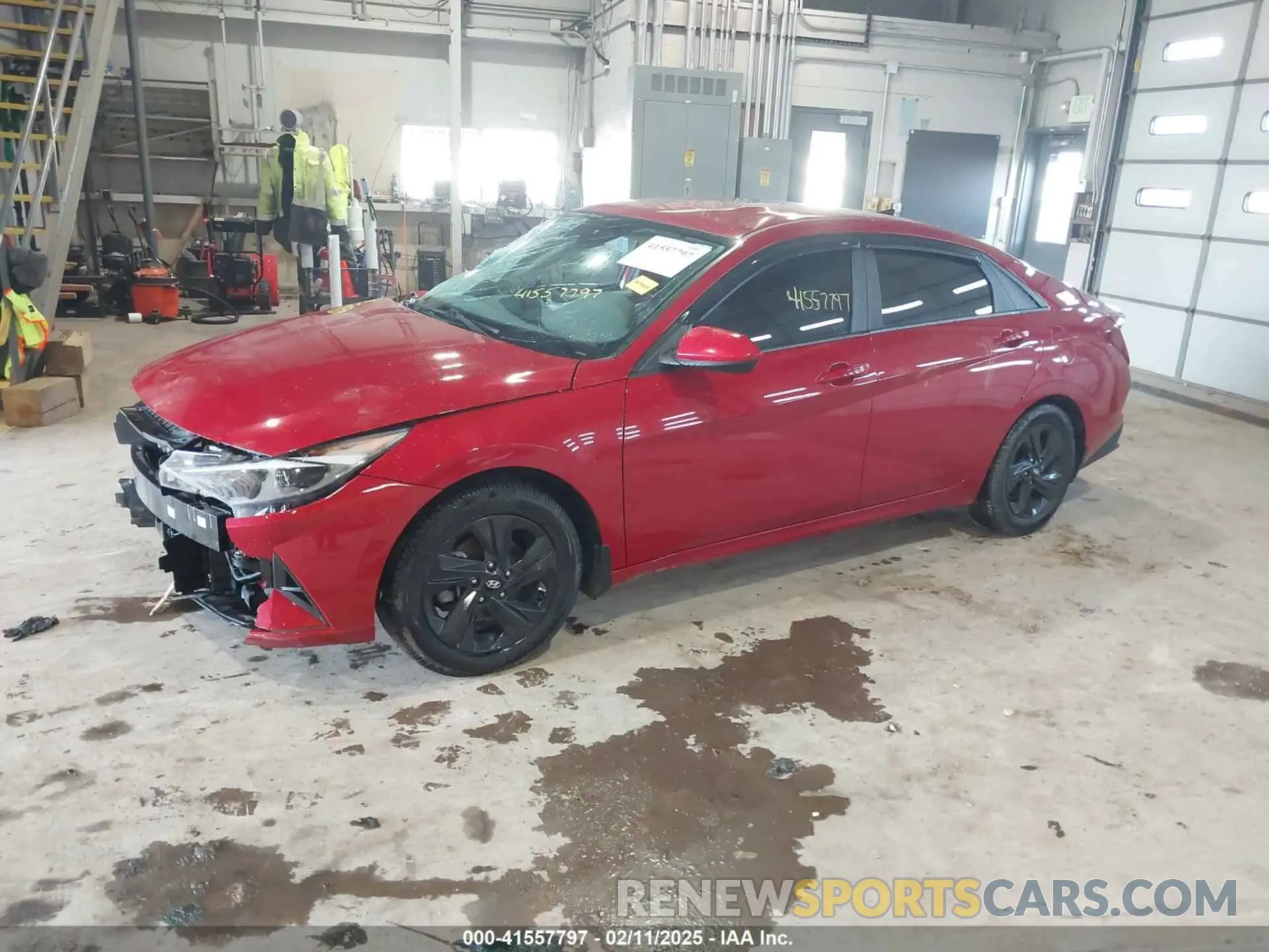 2 Photograph of a damaged car KMHLM4AJ7NU030804 HYUNDAI ELANTRA HYBRID 2022