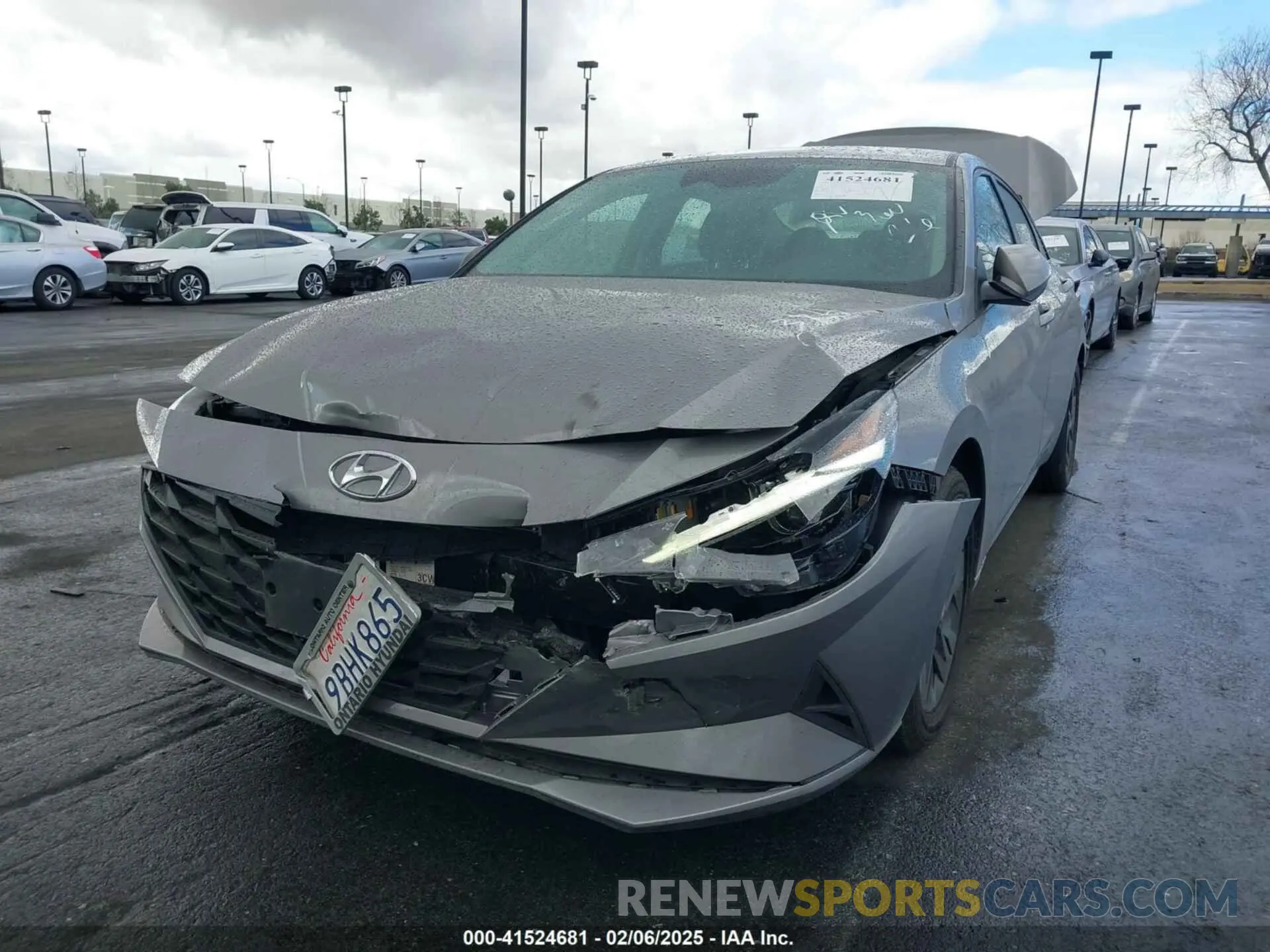 6 Photograph of a damaged car KMHLM4AJ9NU031372 HYUNDAI ELANTRA HYBRID 2022