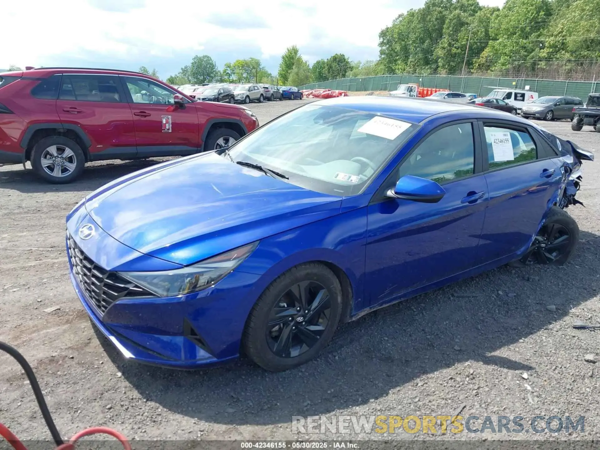 2 Photograph of a damaged car KMHLM4AJXNU021093 HYUNDAI ELANTRA HYBRID 2022