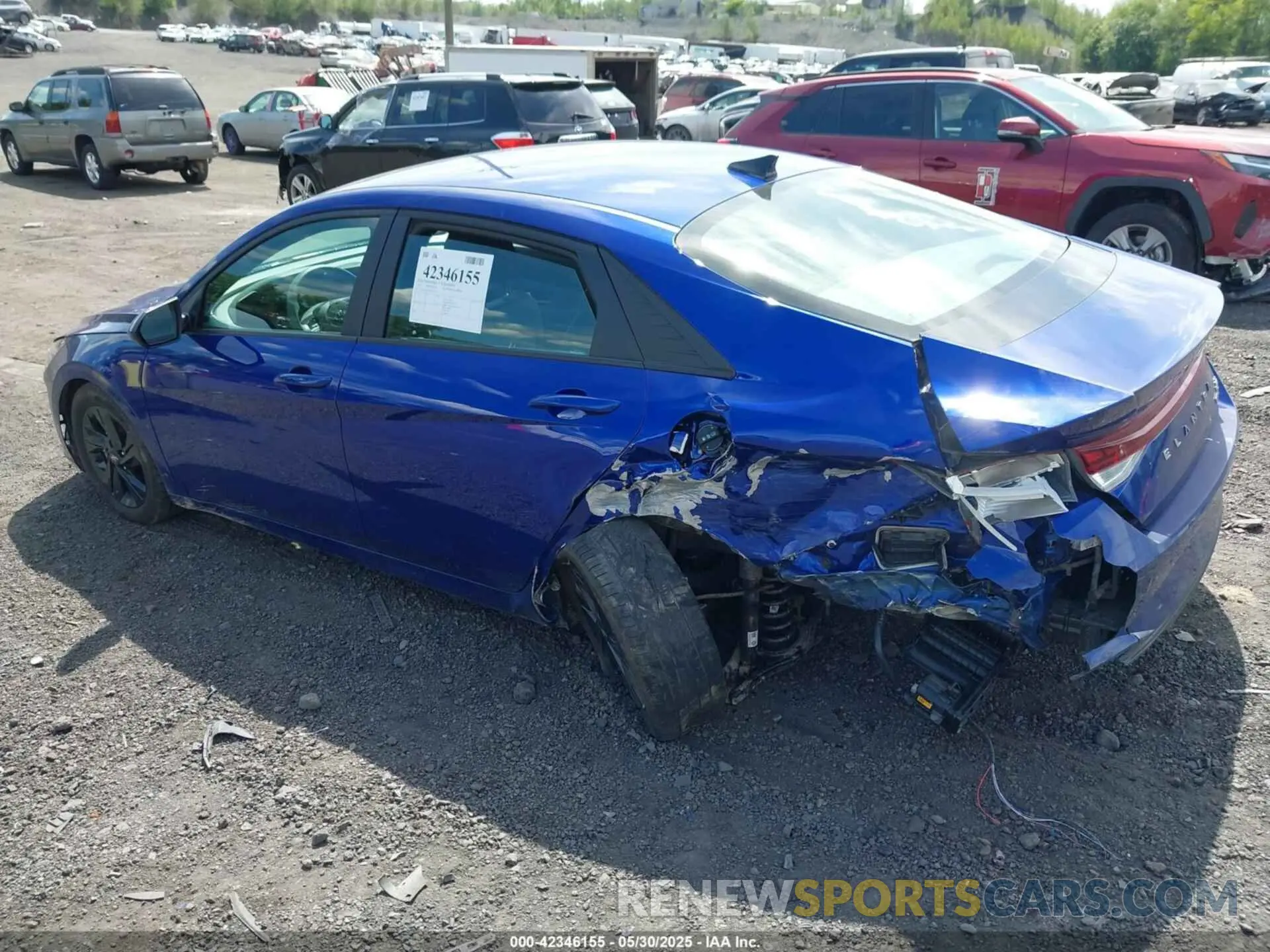 3 Photograph of a damaged car KMHLM4AJXNU021093 HYUNDAI ELANTRA HYBRID 2022
