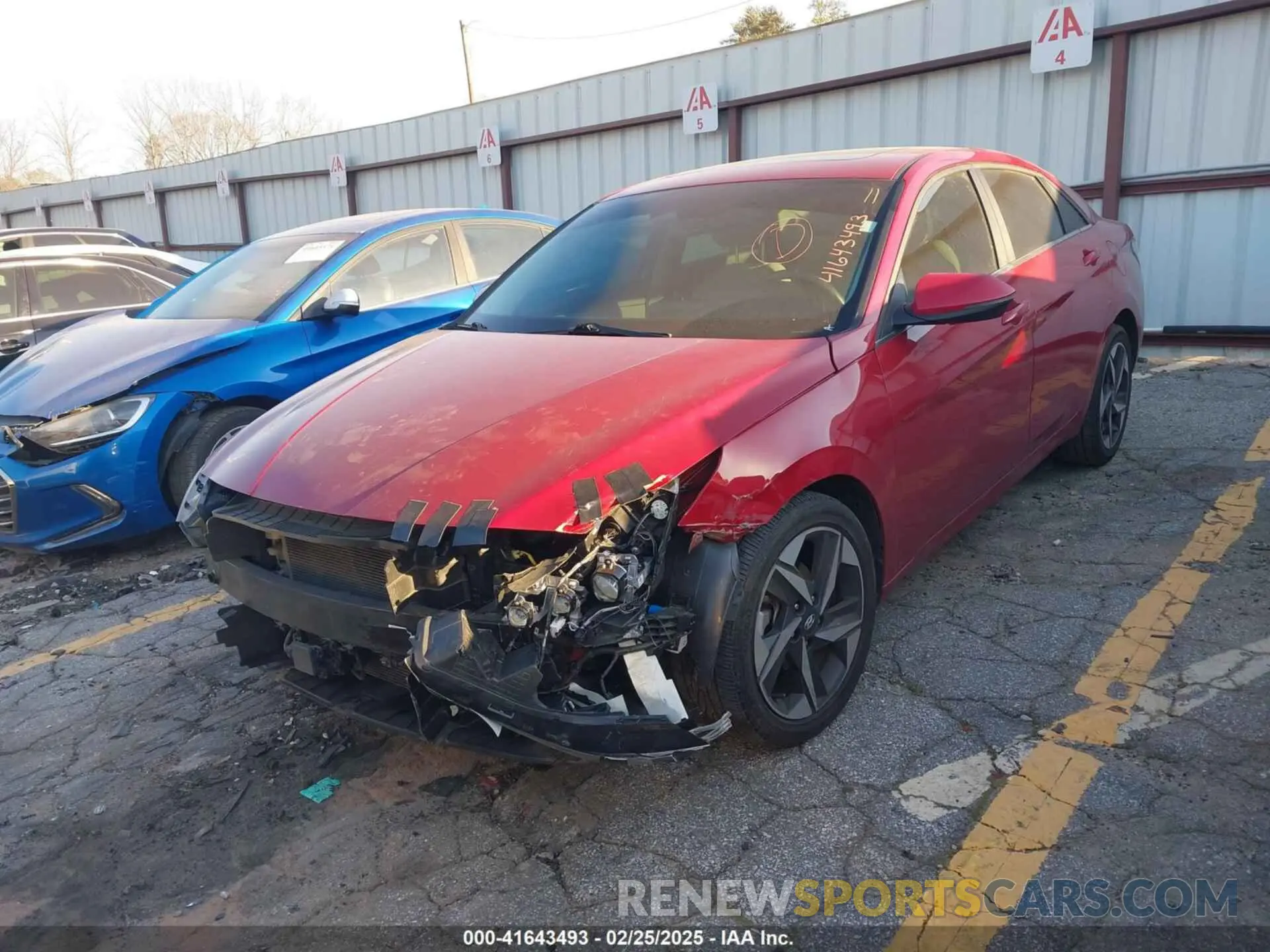 2 Photograph of a damaged car KMHLN4AJ2NU024213 HYUNDAI ELANTRA HYBRID 2022