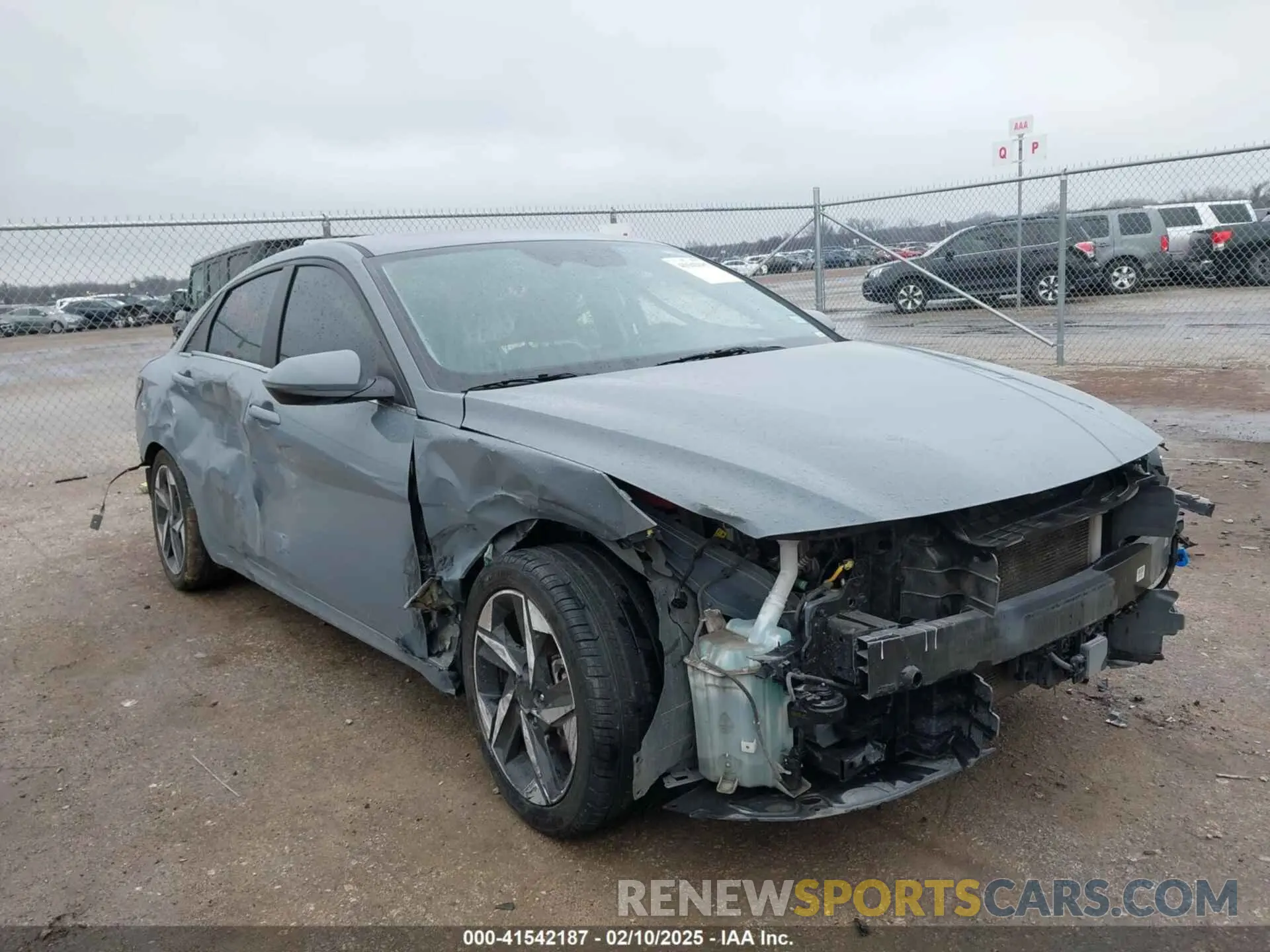 1 Photograph of a damaged car KMHLN4AJ6NU026126 HYUNDAI ELANTRA HYBRID 2022
