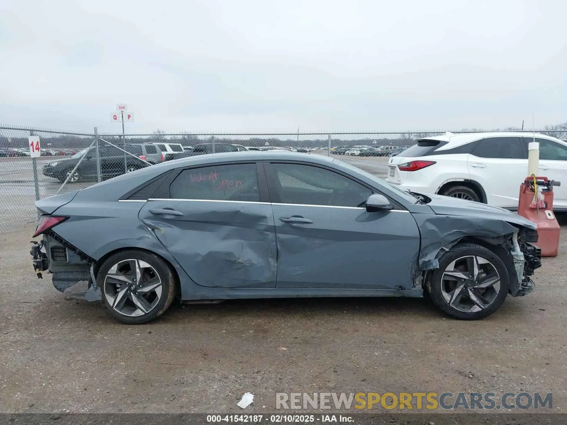 14 Photograph of a damaged car KMHLN4AJ6NU026126 HYUNDAI ELANTRA HYBRID 2022