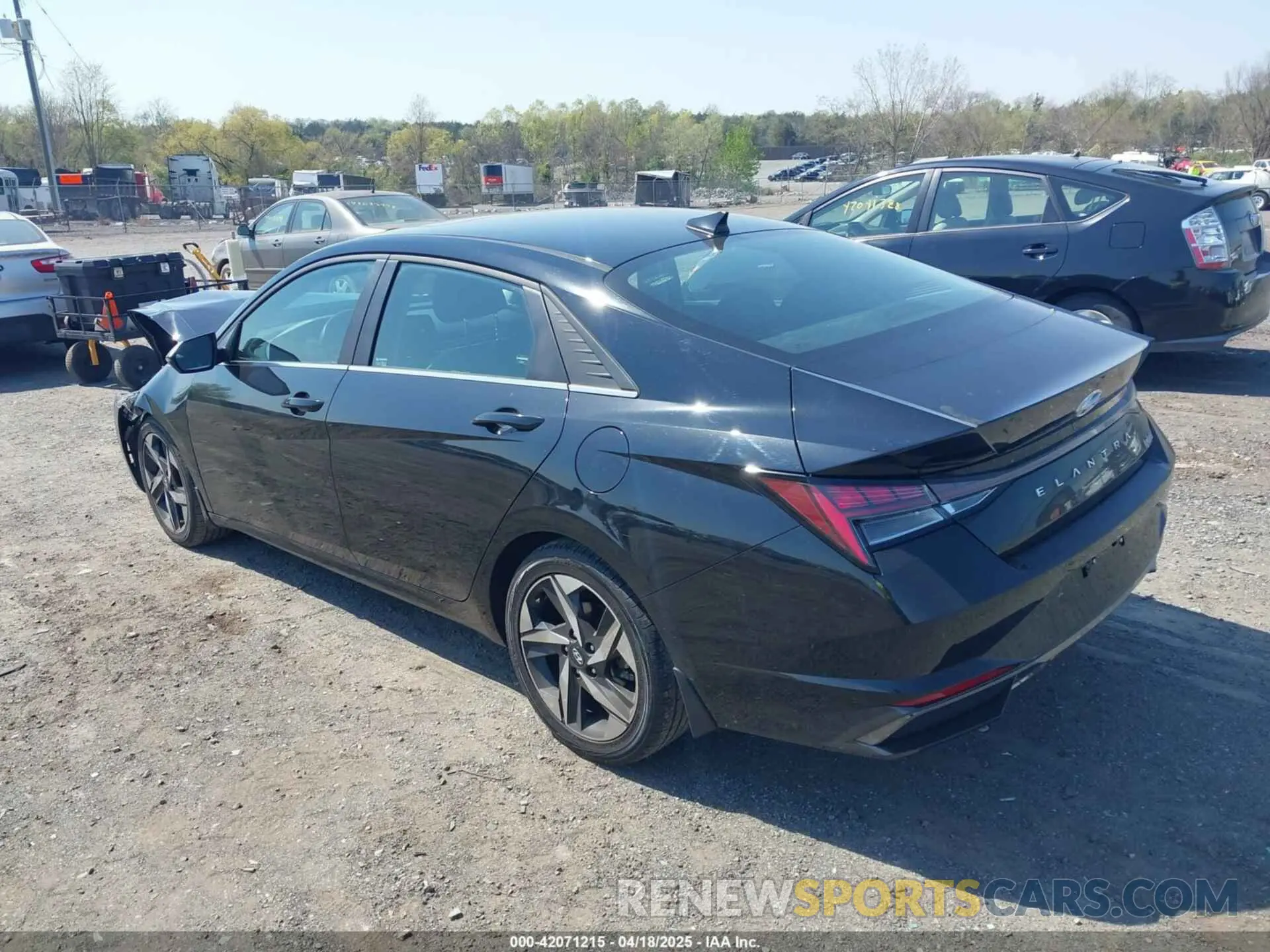 3 Photograph of a damaged car KMHLN4AJ8NU014611 HYUNDAI ELANTRA HYBRID 2022