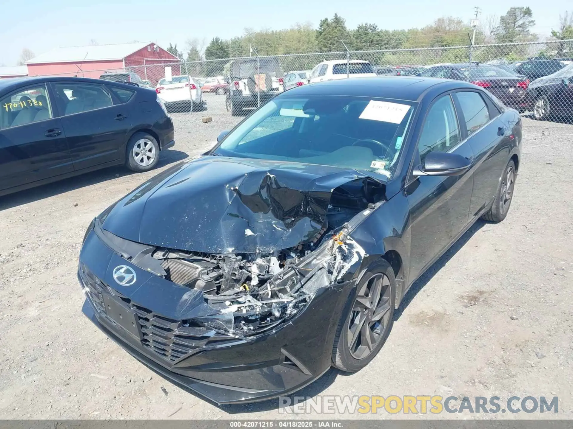 6 Photograph of a damaged car KMHLN4AJ8NU014611 HYUNDAI ELANTRA HYBRID 2022