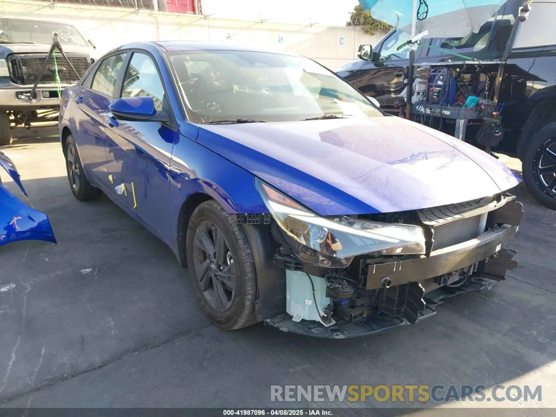 1 Photograph of a damaged car KMHLM4AJ1PU073473 HYUNDAI ELANTRA HYBRID 2023