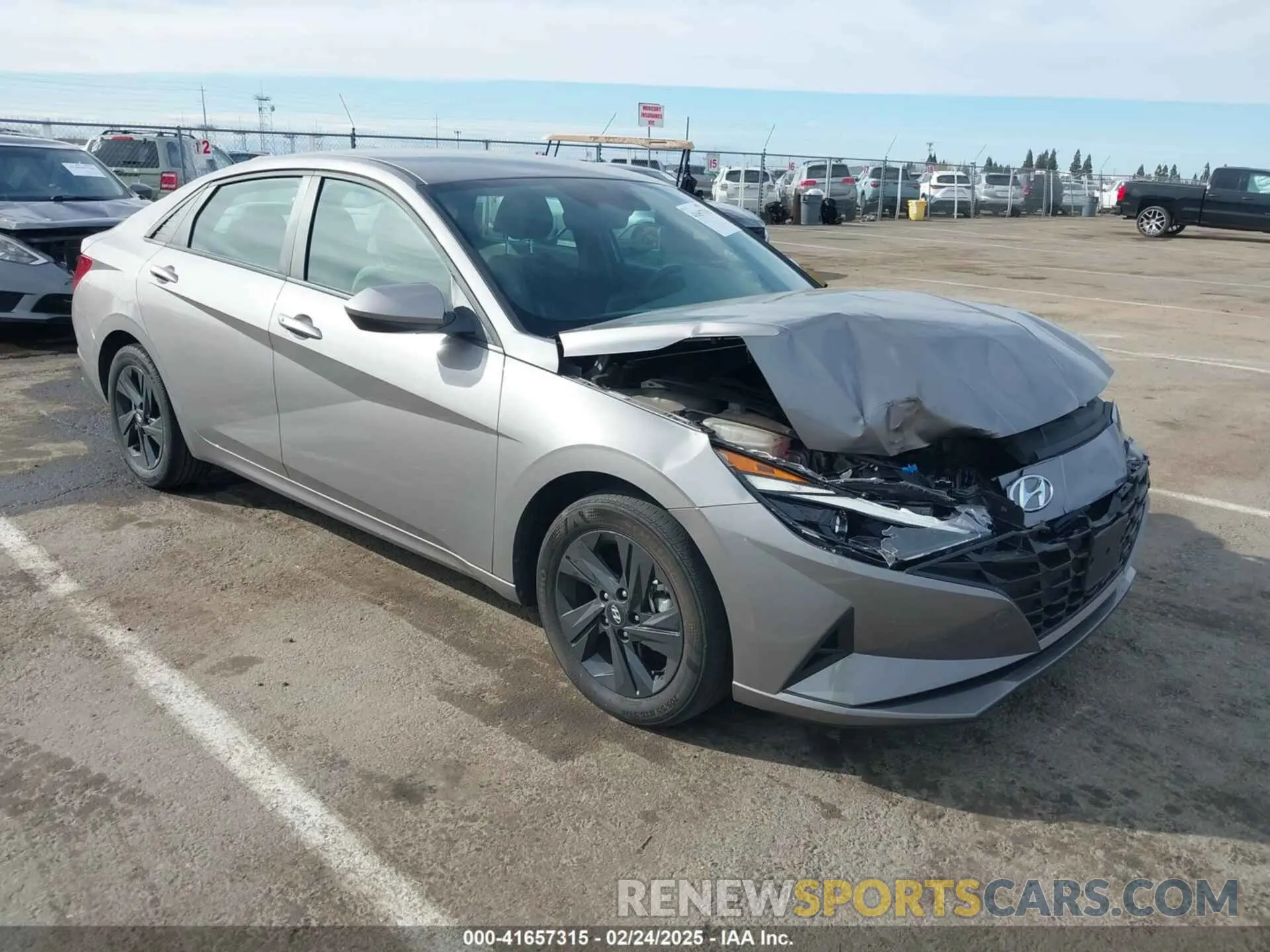 1 Photograph of a damaged car KMHLM4AJ1PU080245 HYUNDAI ELANTRA HYBRID 2023
