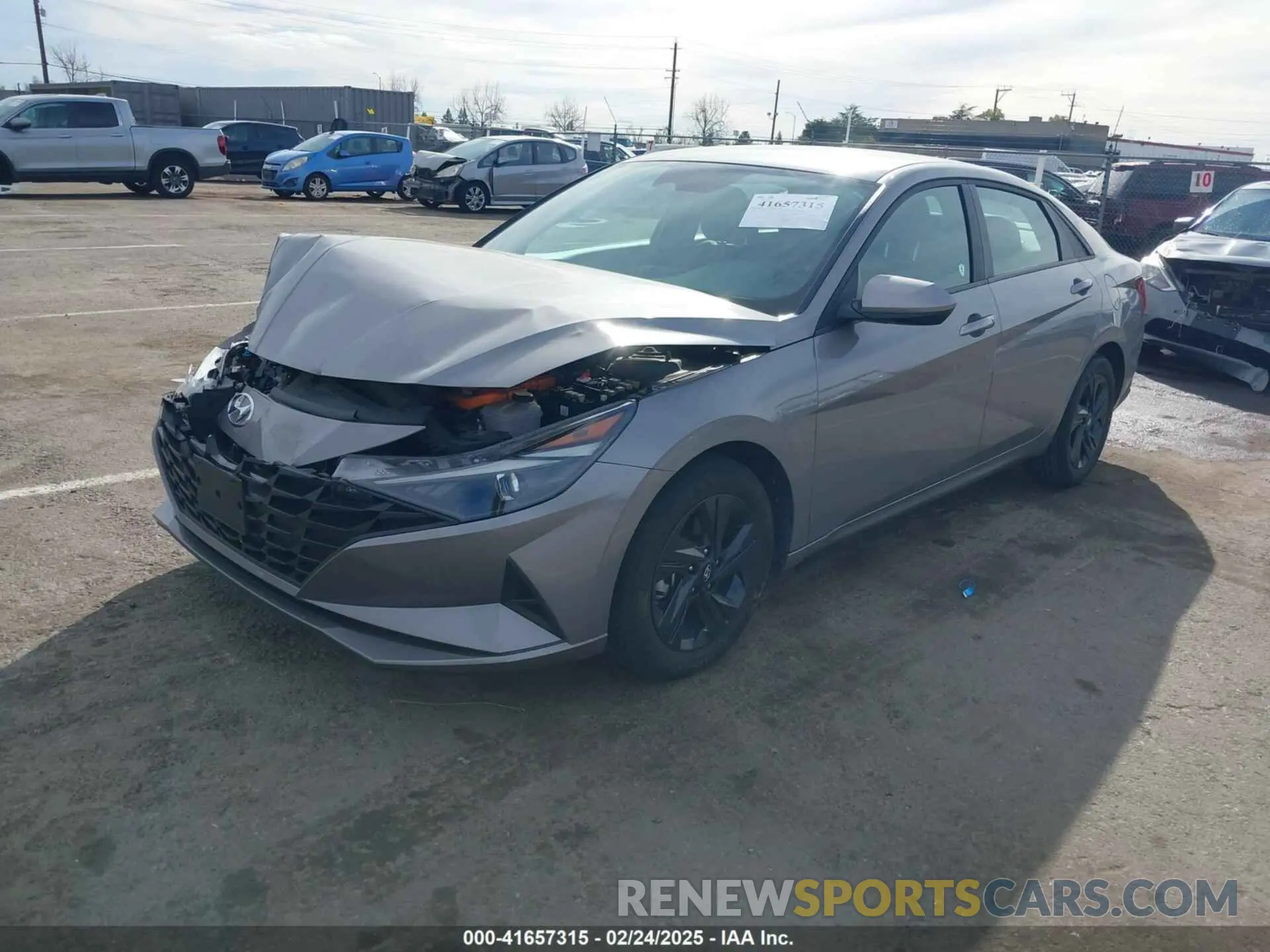 2 Photograph of a damaged car KMHLM4AJ1PU080245 HYUNDAI ELANTRA HYBRID 2023