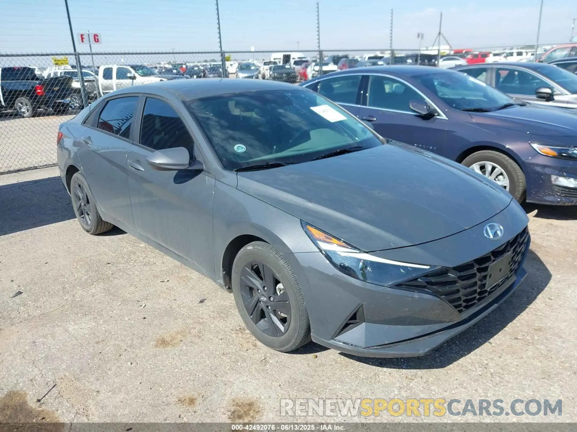 1 Photograph of a damaged car KMHLM4AJ1PU086272 HYUNDAI ELANTRA HYBRID 2023