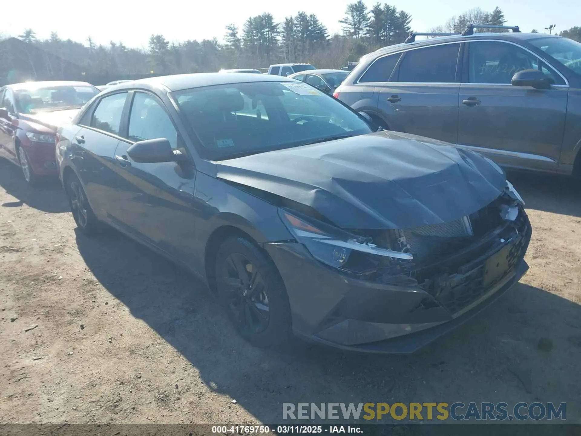 1 Photograph of a damaged car KMHLM4AJ1PU086918 HYUNDAI ELANTRA HYBRID 2023