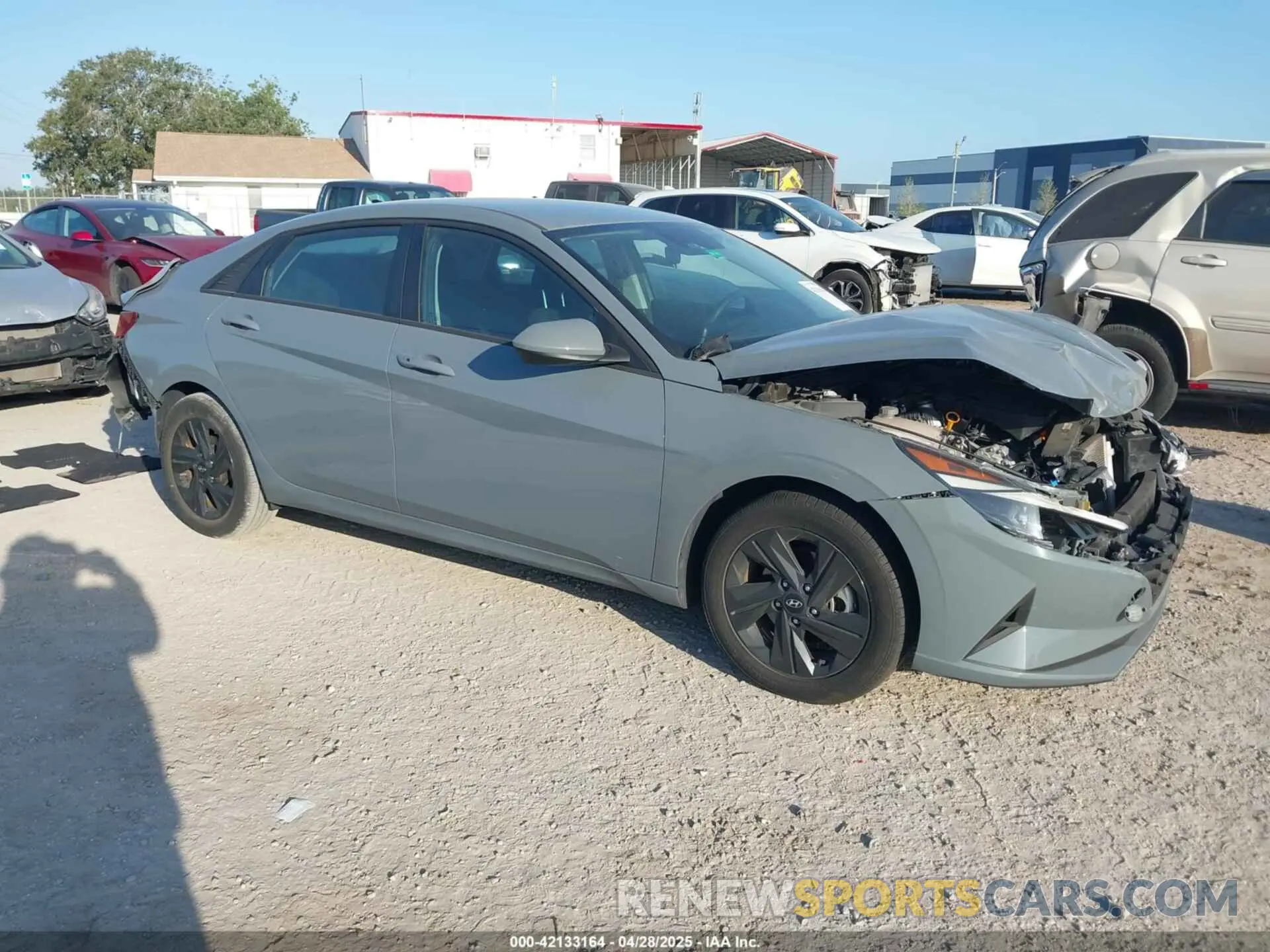1 Photograph of a damaged car KMHLM4AJ2PU040417 HYUNDAI ELANTRA HYBRID 2023