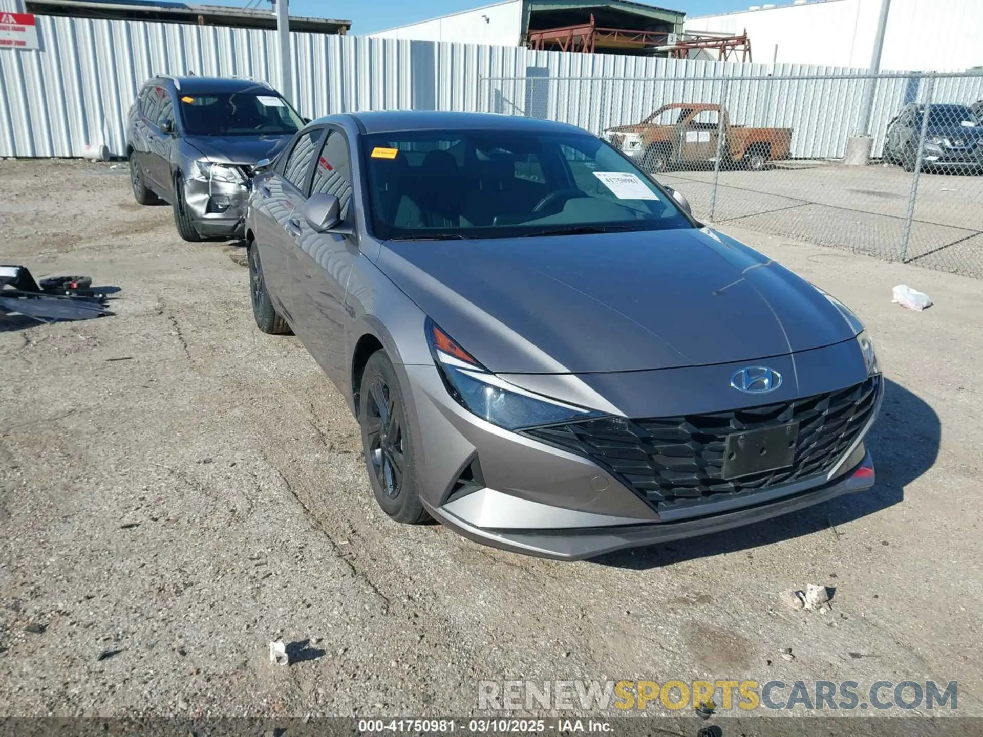 1 Photograph of a damaged car KMHLM4AJ4PU083057 HYUNDAI ELANTRA HYBRID 2023