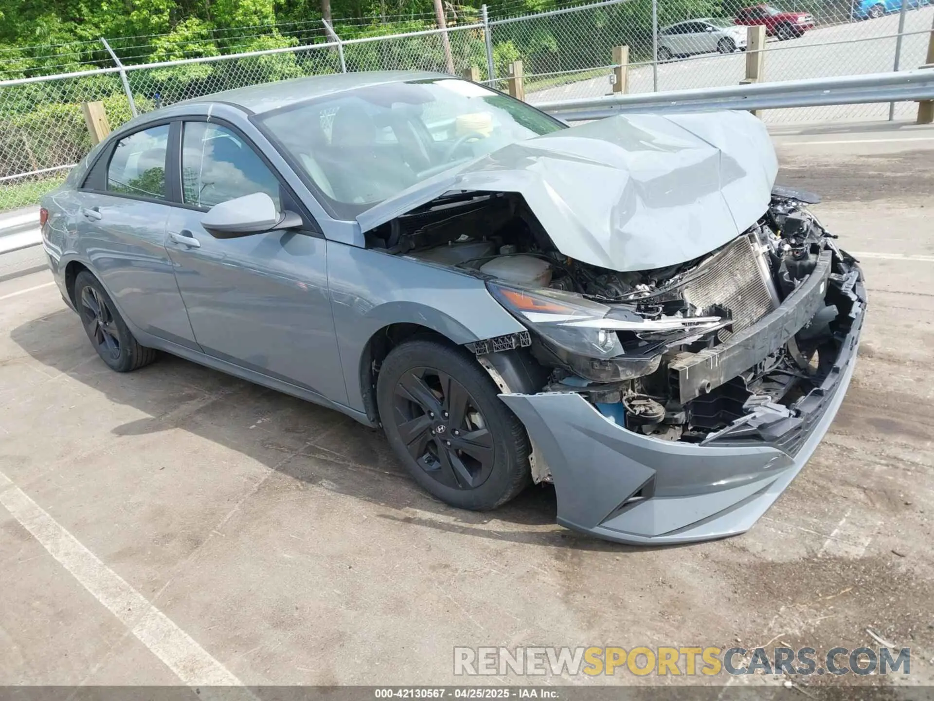 1 Photograph of a damaged car KMHLM4AJ6PU033809 HYUNDAI ELANTRA HYBRID 2023