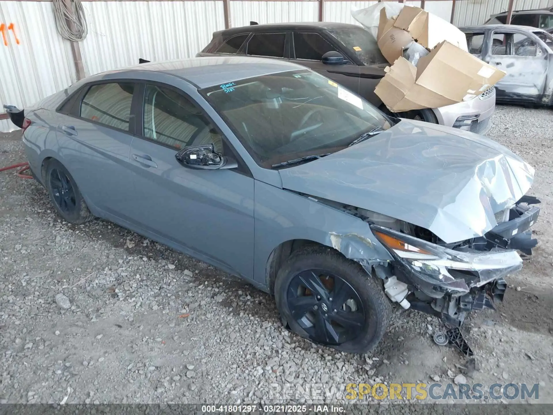1 Photograph of a damaged car KMHLM4AJ6PU043451 HYUNDAI ELANTRA HYBRID 2023