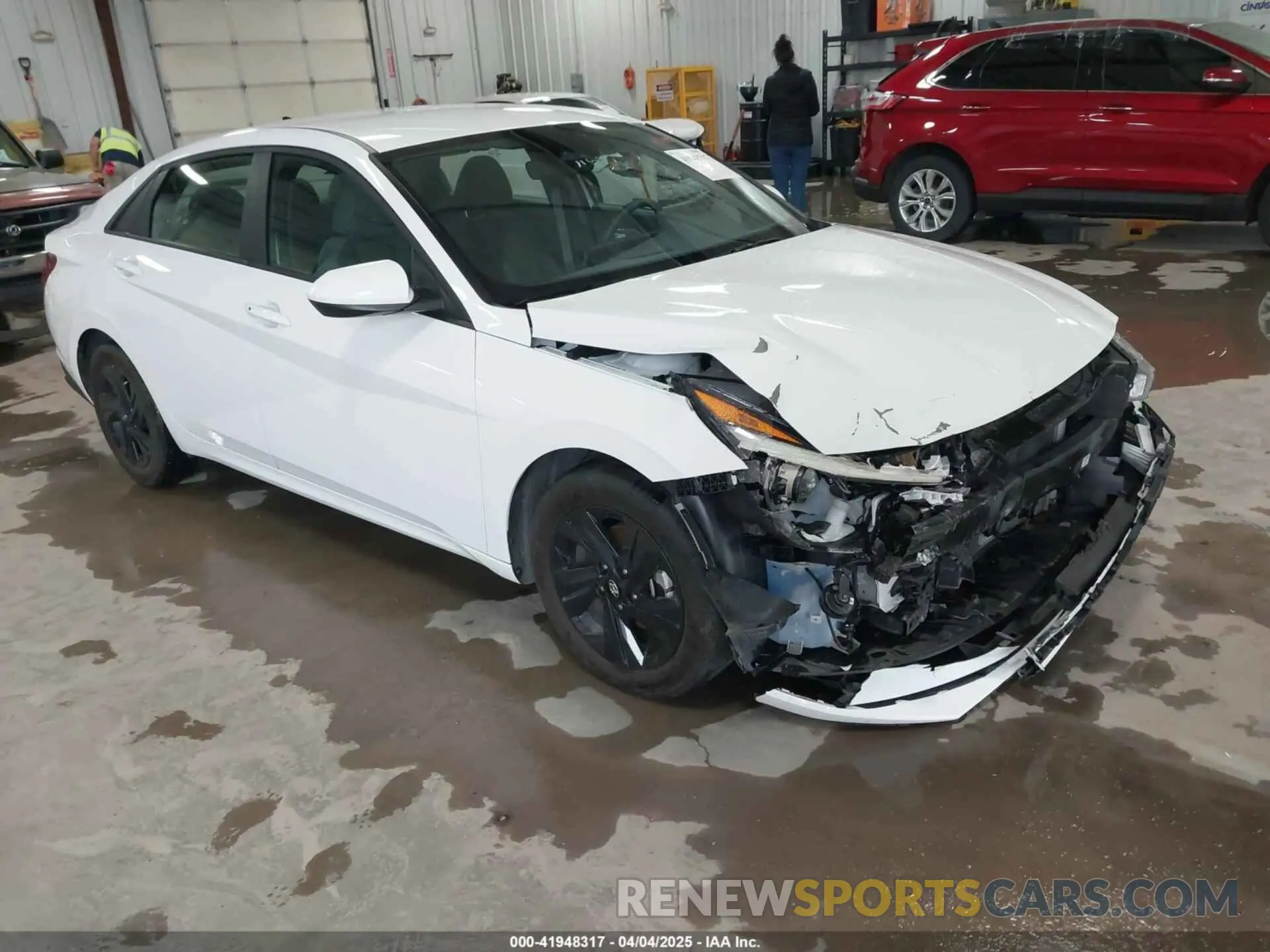 1 Photograph of a damaged car KMHLM4AJ6PU063120 HYUNDAI ELANTRA HYBRID 2023
