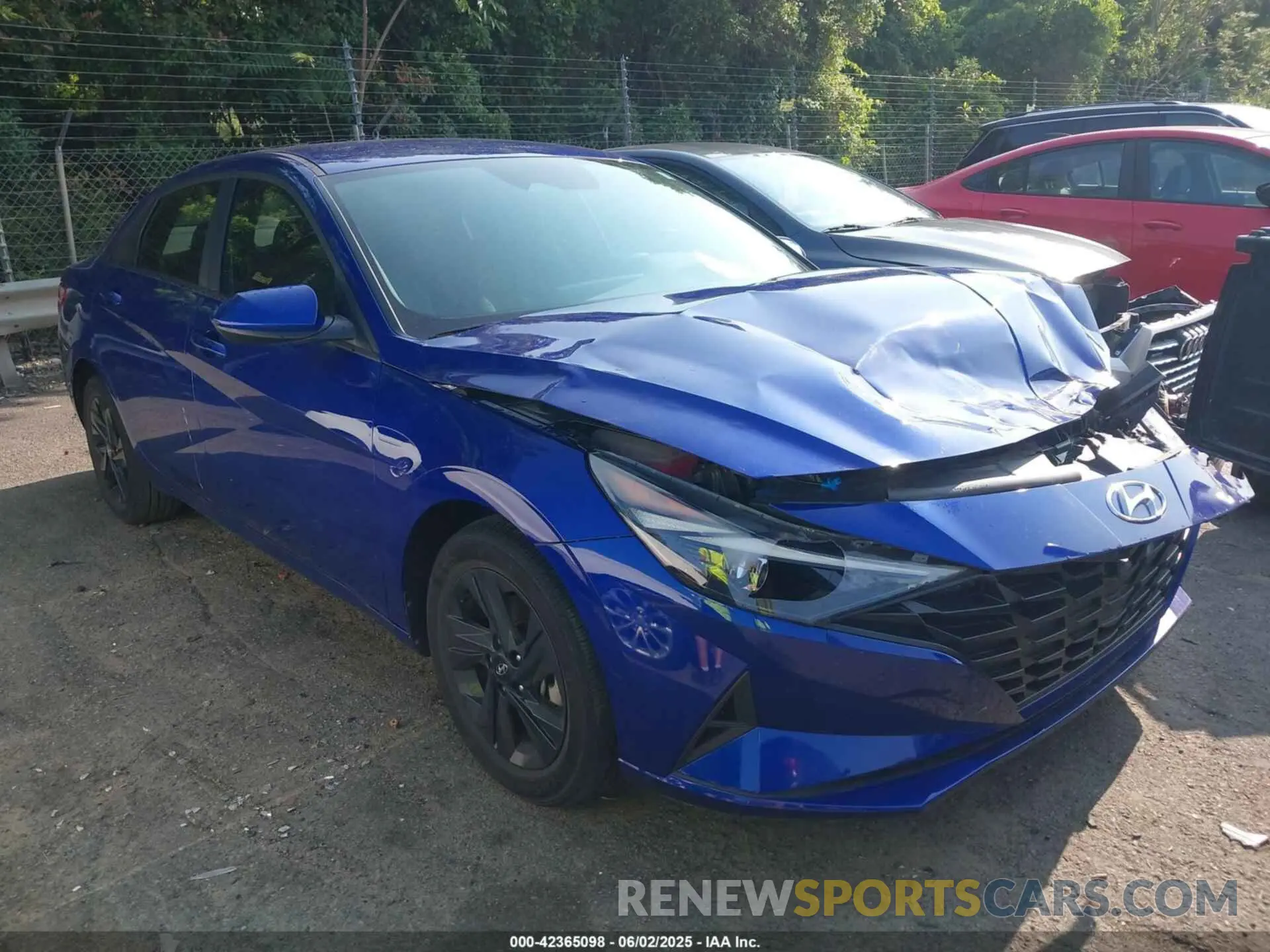 1 Photograph of a damaged car KMHLM4AJ7PU055642 HYUNDAI ELANTRA HYBRID 2023