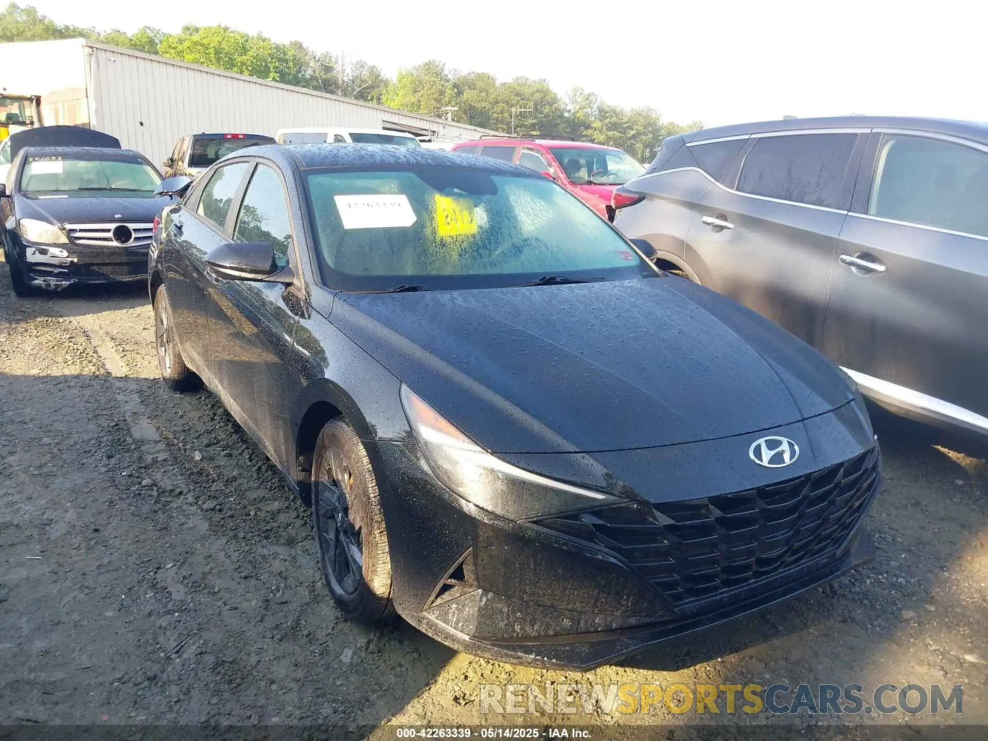 1 Photograph of a damaged car KMHLM4AJ8PU073972 HYUNDAI ELANTRA HYBRID 2023