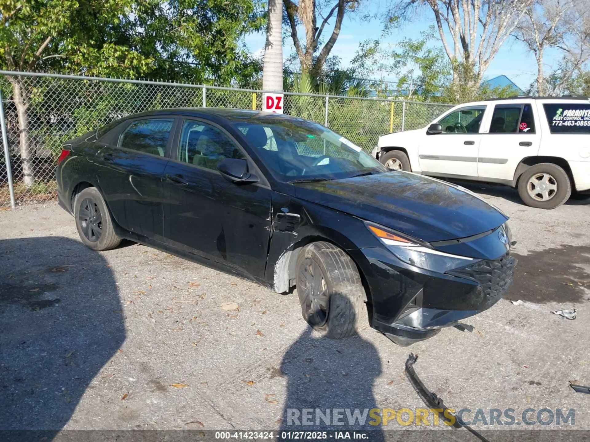 1 Photograph of a damaged car KMHLM4AJ8PU088083 HYUNDAI ELANTRA HYBRID 2023