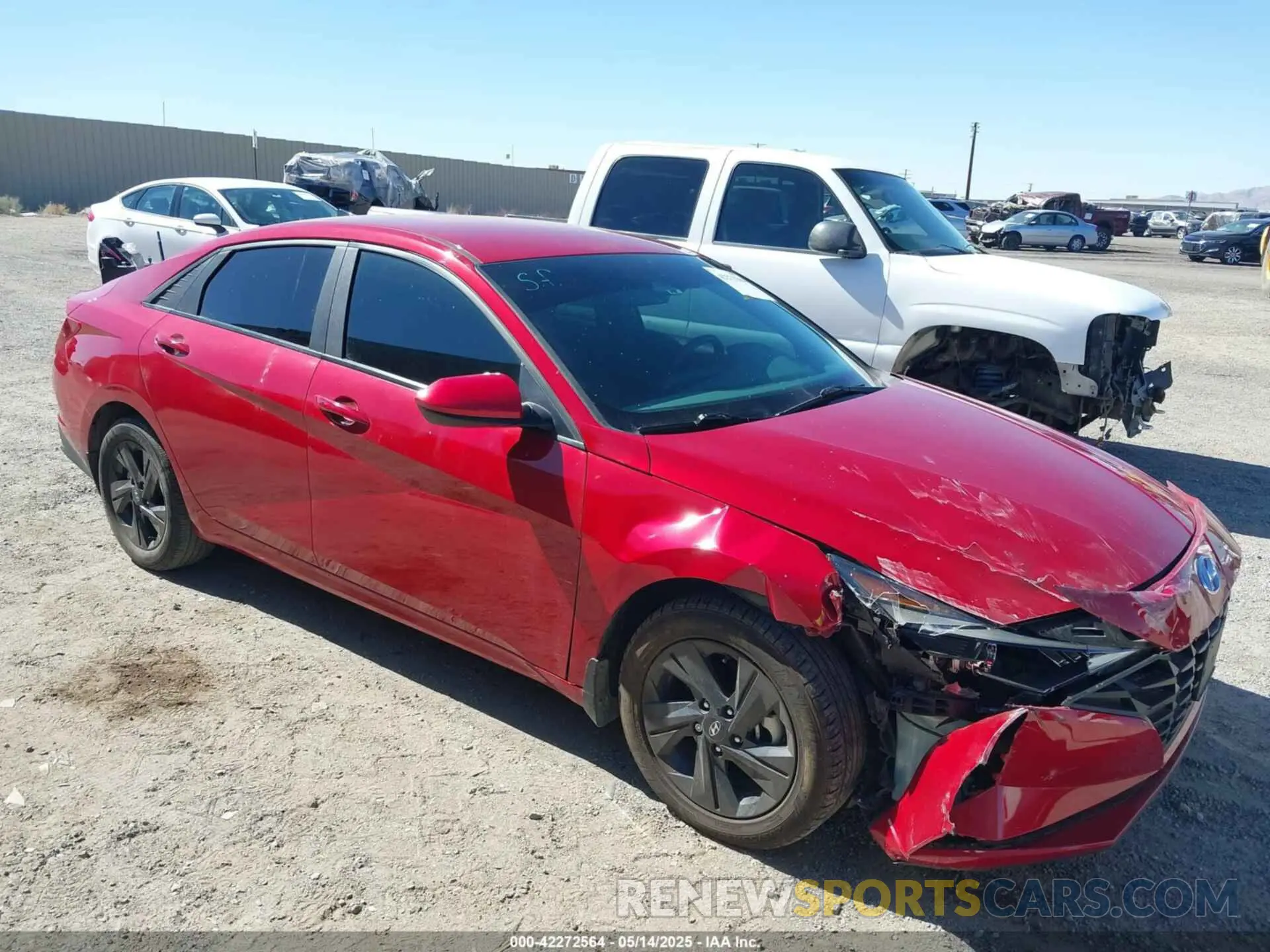 1 Photograph of a damaged car KMHLM4AJXPU042660 HYUNDAI ELANTRA HYBRID 2023