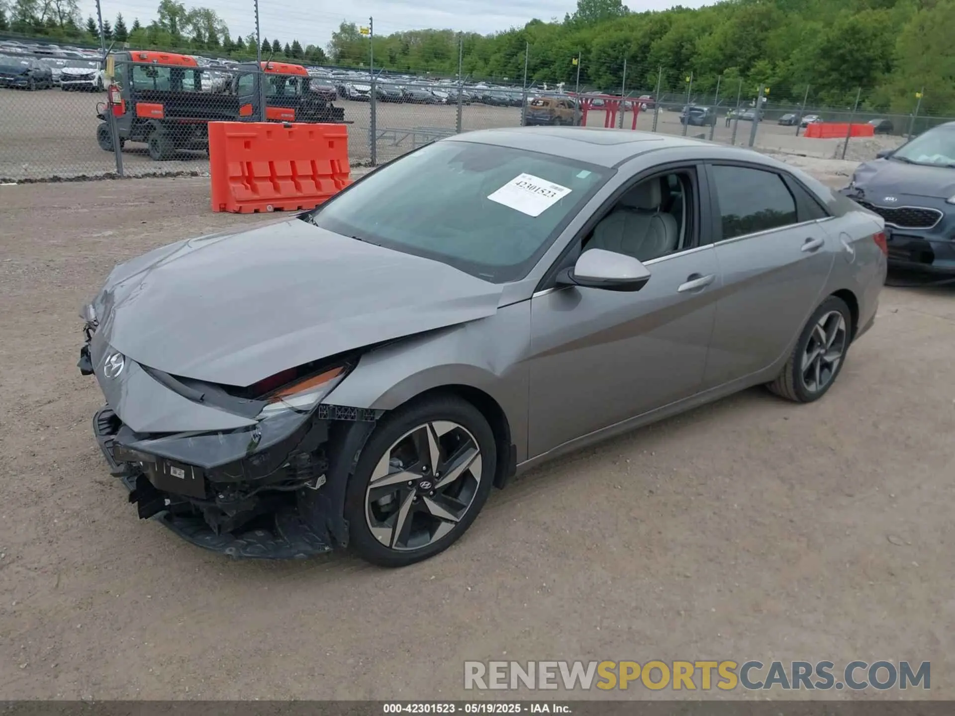 2 Photograph of a damaged car KMHLN4AJ0PU037481 HYUNDAI ELANTRA HYBRID 2023